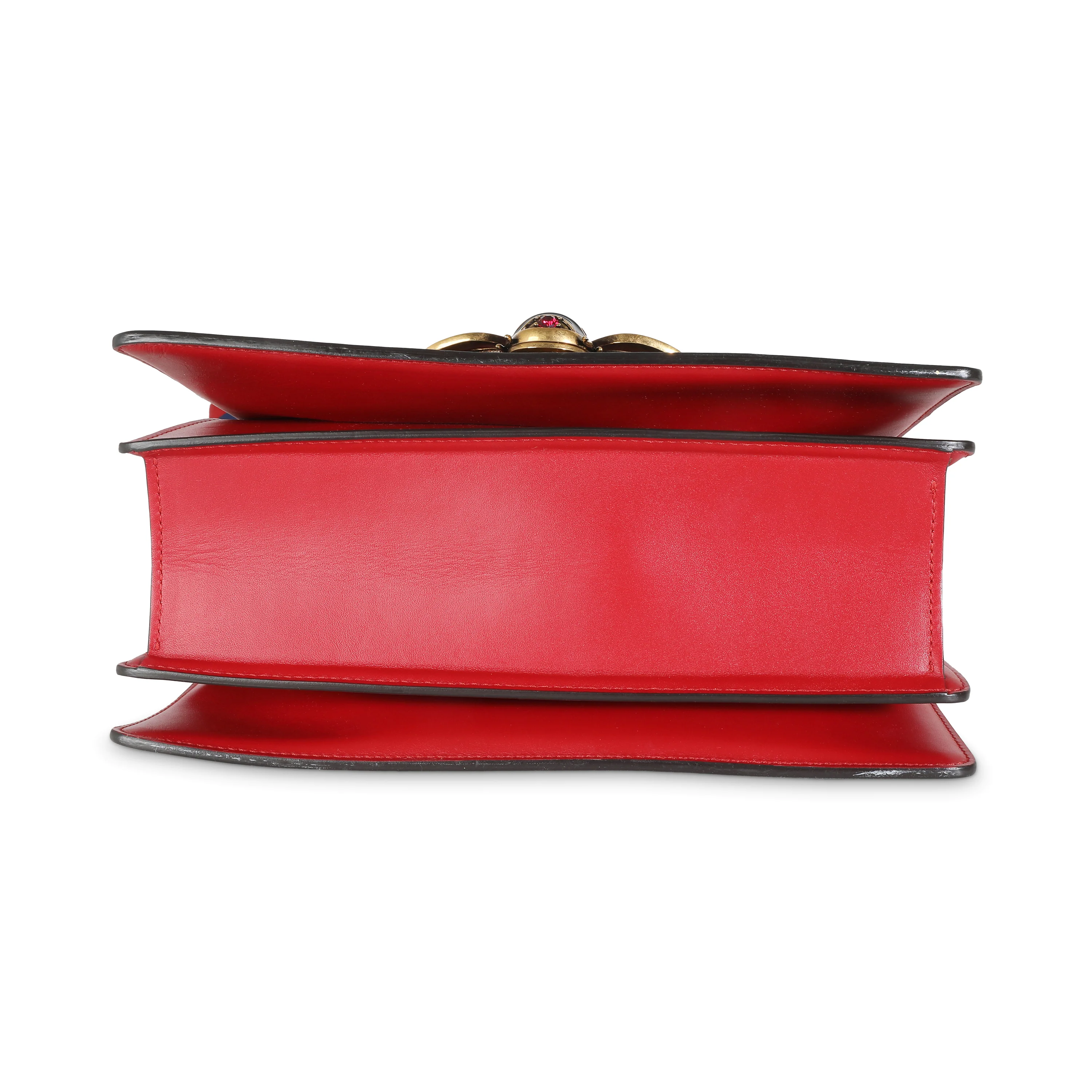 Tri Color Calfskin Sylvie Web Small Queen Margaret Top Handle Bag - Image 5
