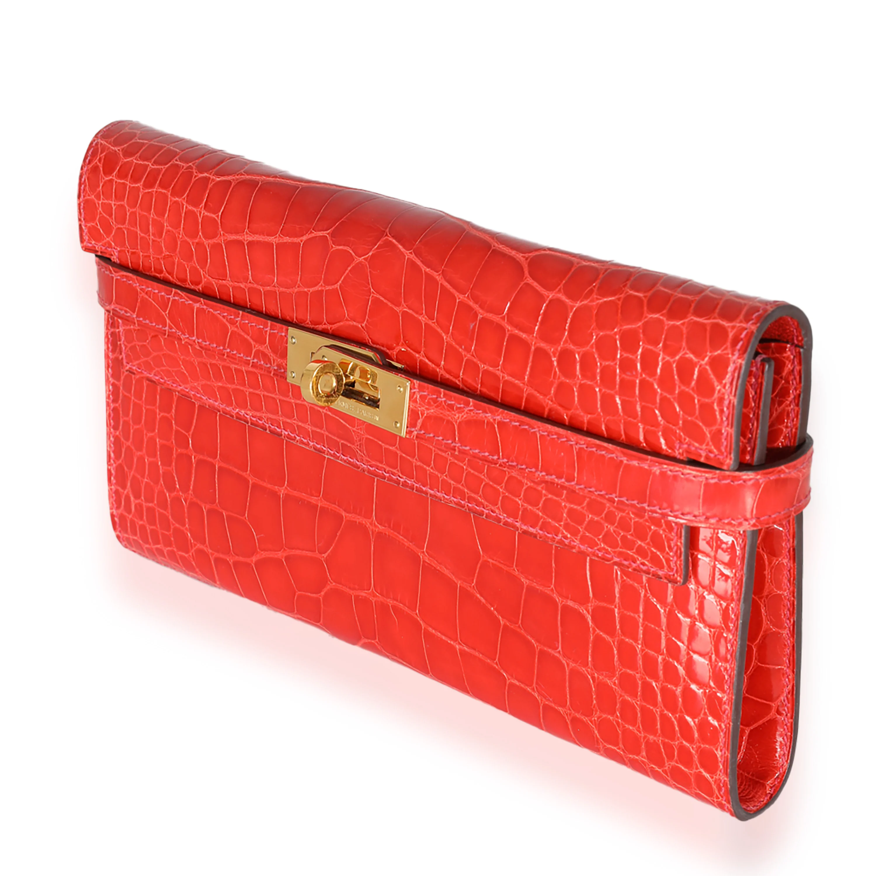 Geranium Alligator Mississippiensis Kelly Wallet GHW - Image 2