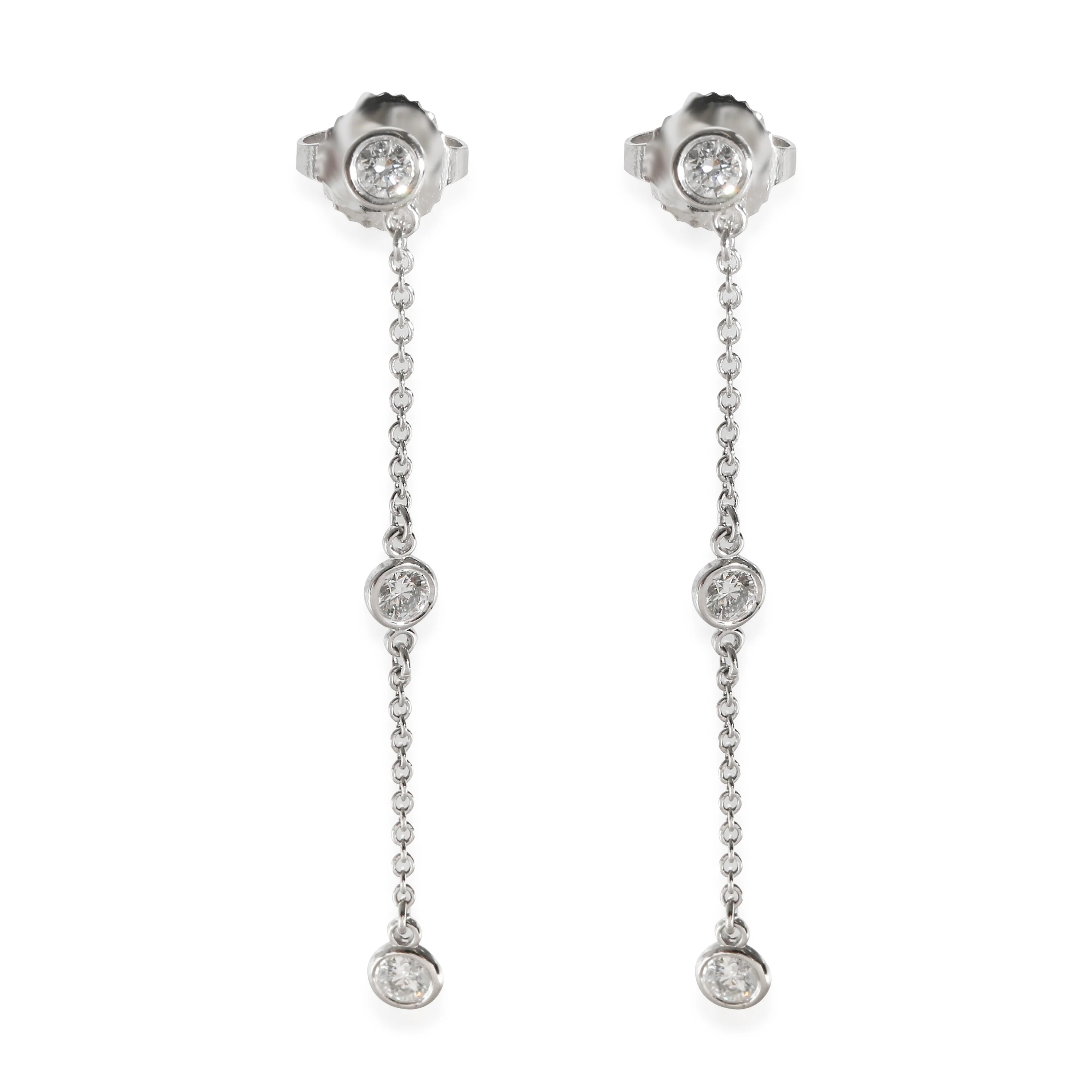 Elsa Peretti Earrings in Platinum 0.3 CTW