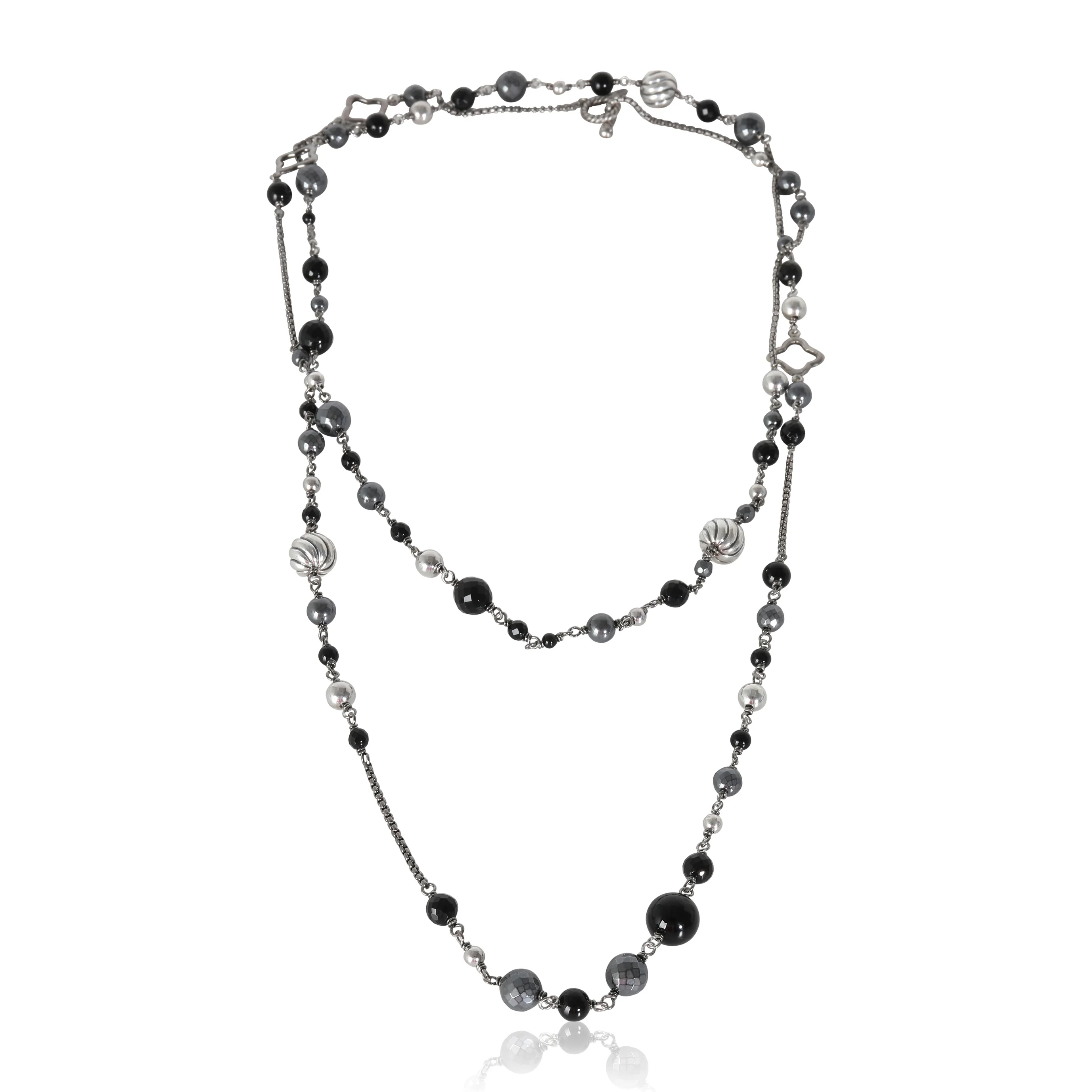 Quatrefoil Fashion Necklace in Sterling Silver