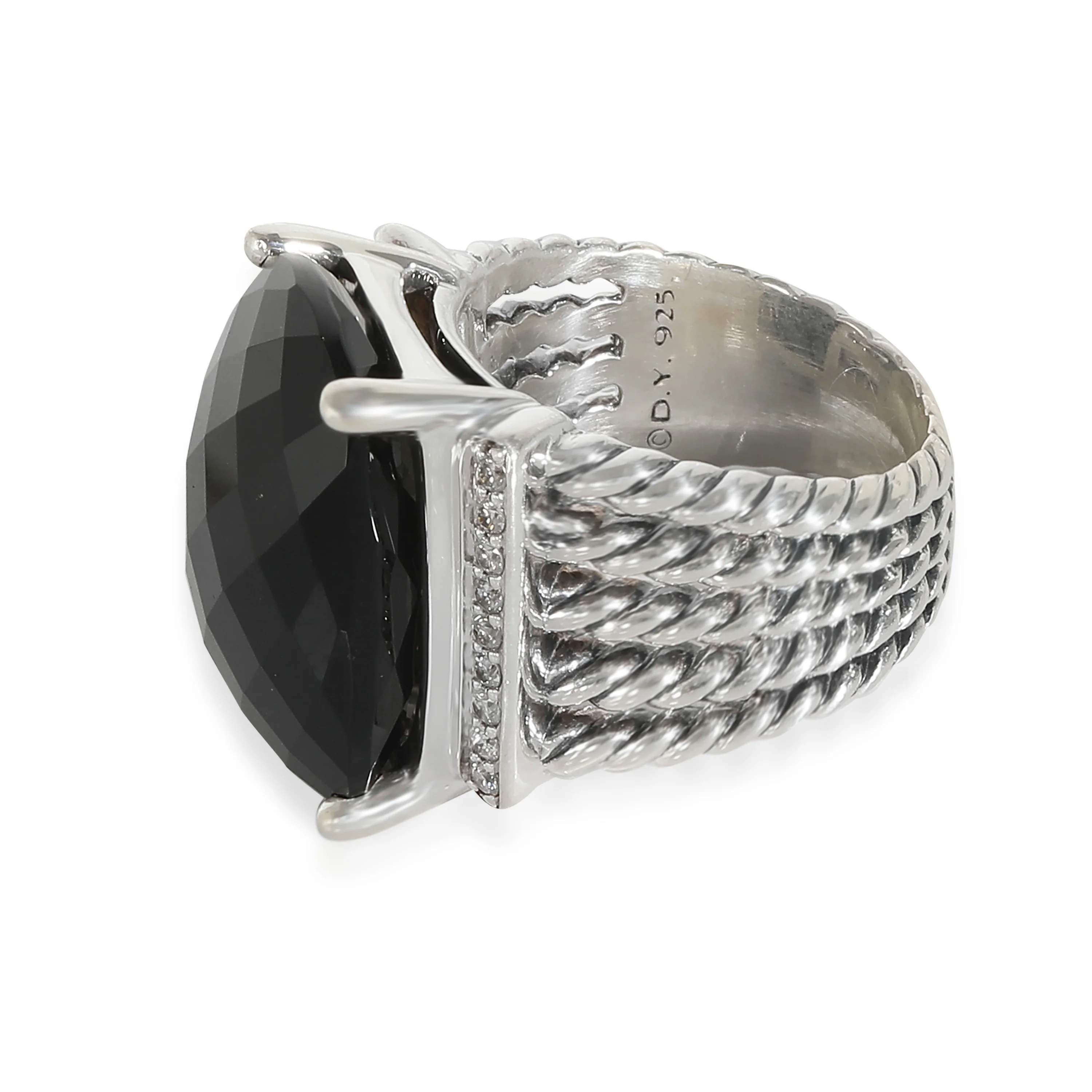 Wheaton Onyx Fashion Ring in  Sterling Silver 0.2 CTW - Image 2