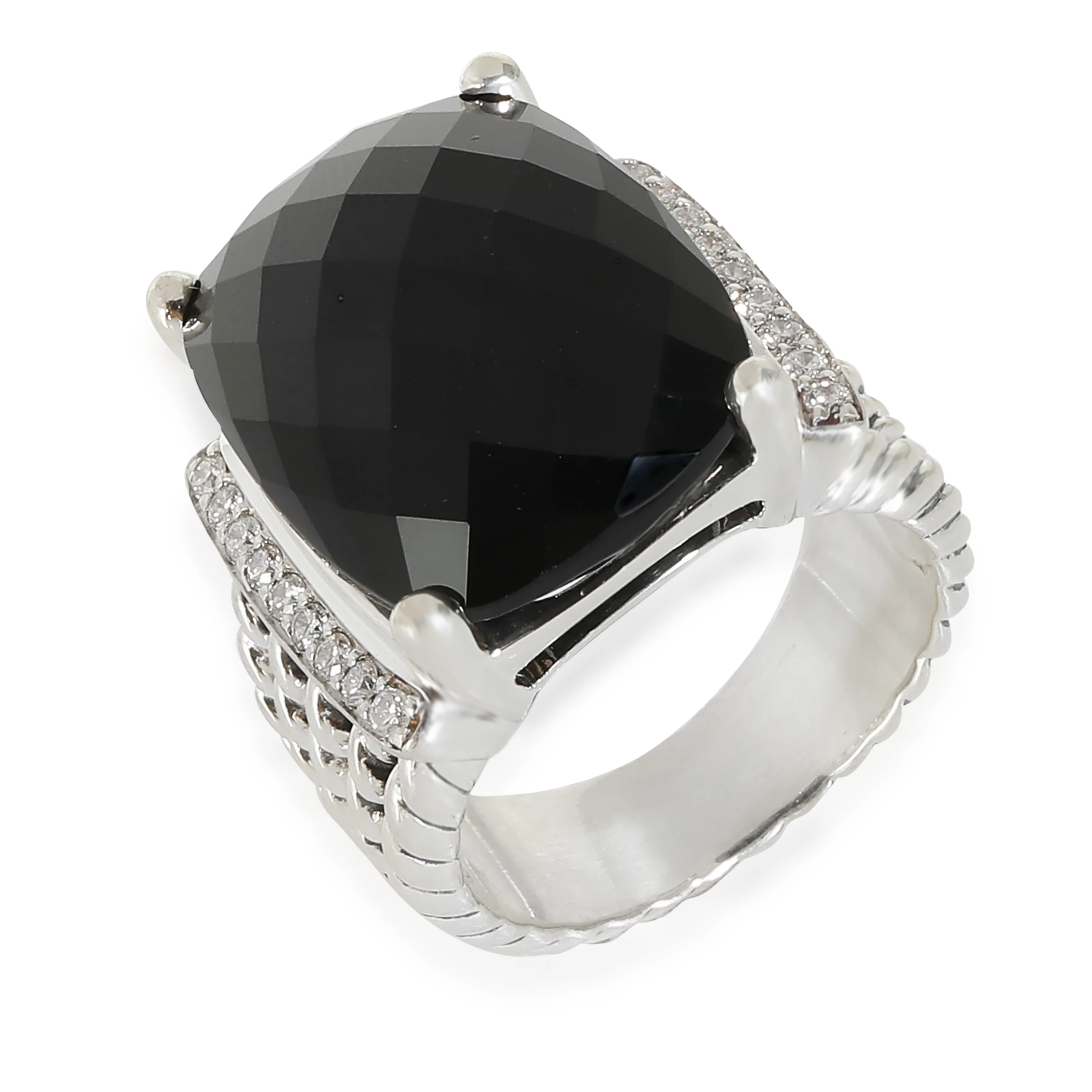 Wheaton Onyx Fashion Ring in  Sterling Silver 0.2 CTW - Image 3