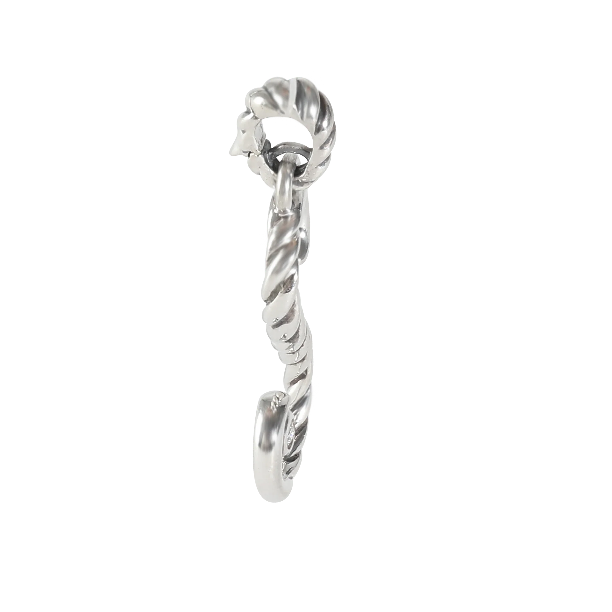 S Script Enhancer Pendant in  Sterling Silver 0.03 CTW - Image 2