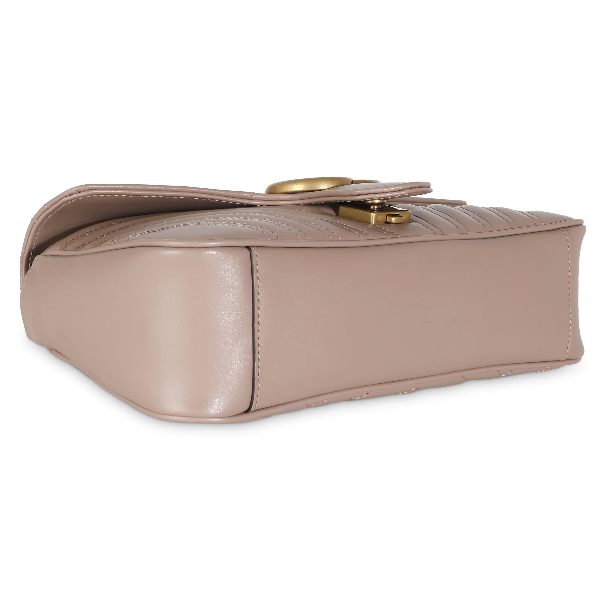 Dusty Pink Calfskin Matelasse Small GG Marmont Bag - Image 6