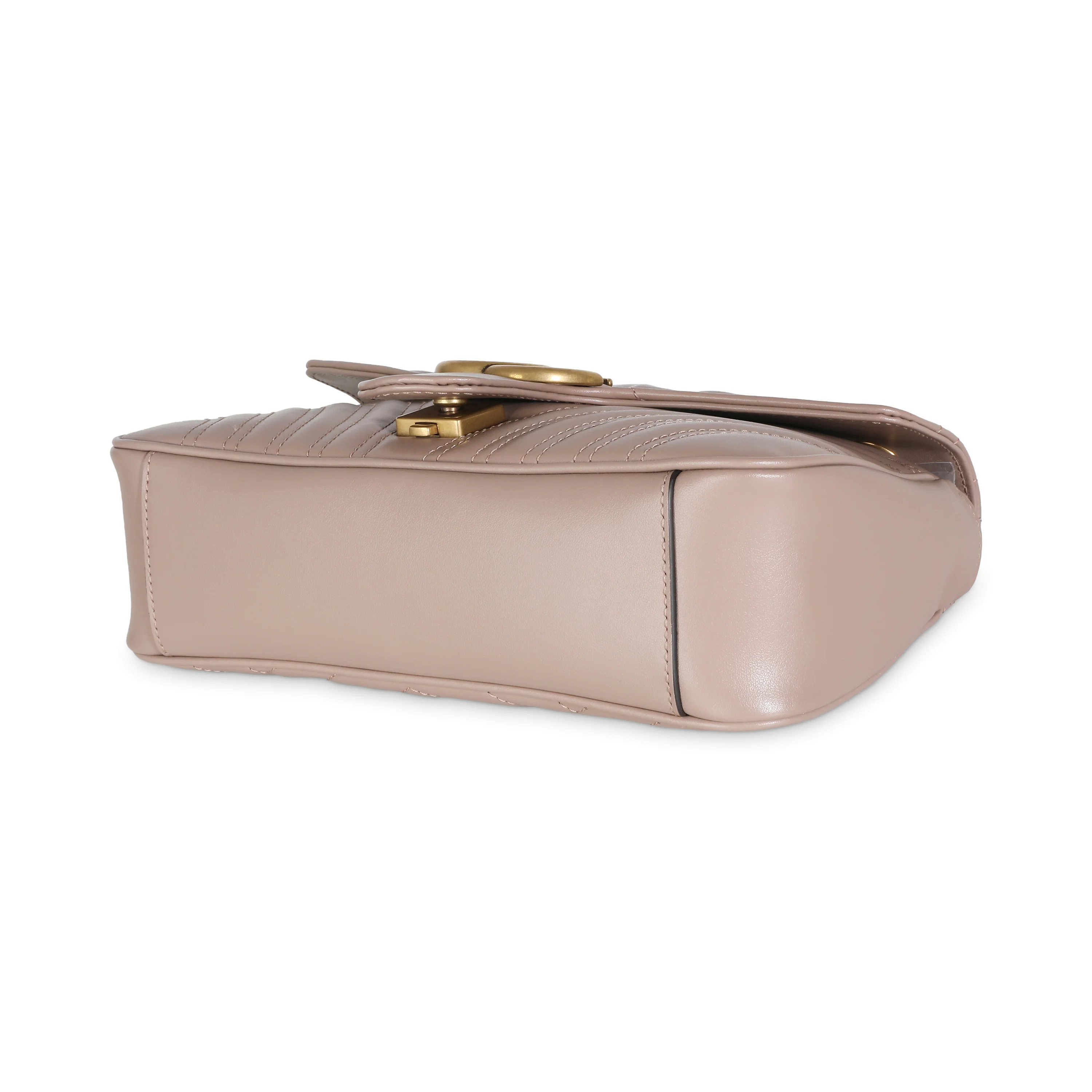 Dusty Pink Calfskin Matelasse Small GG Marmont Bag - Image 7