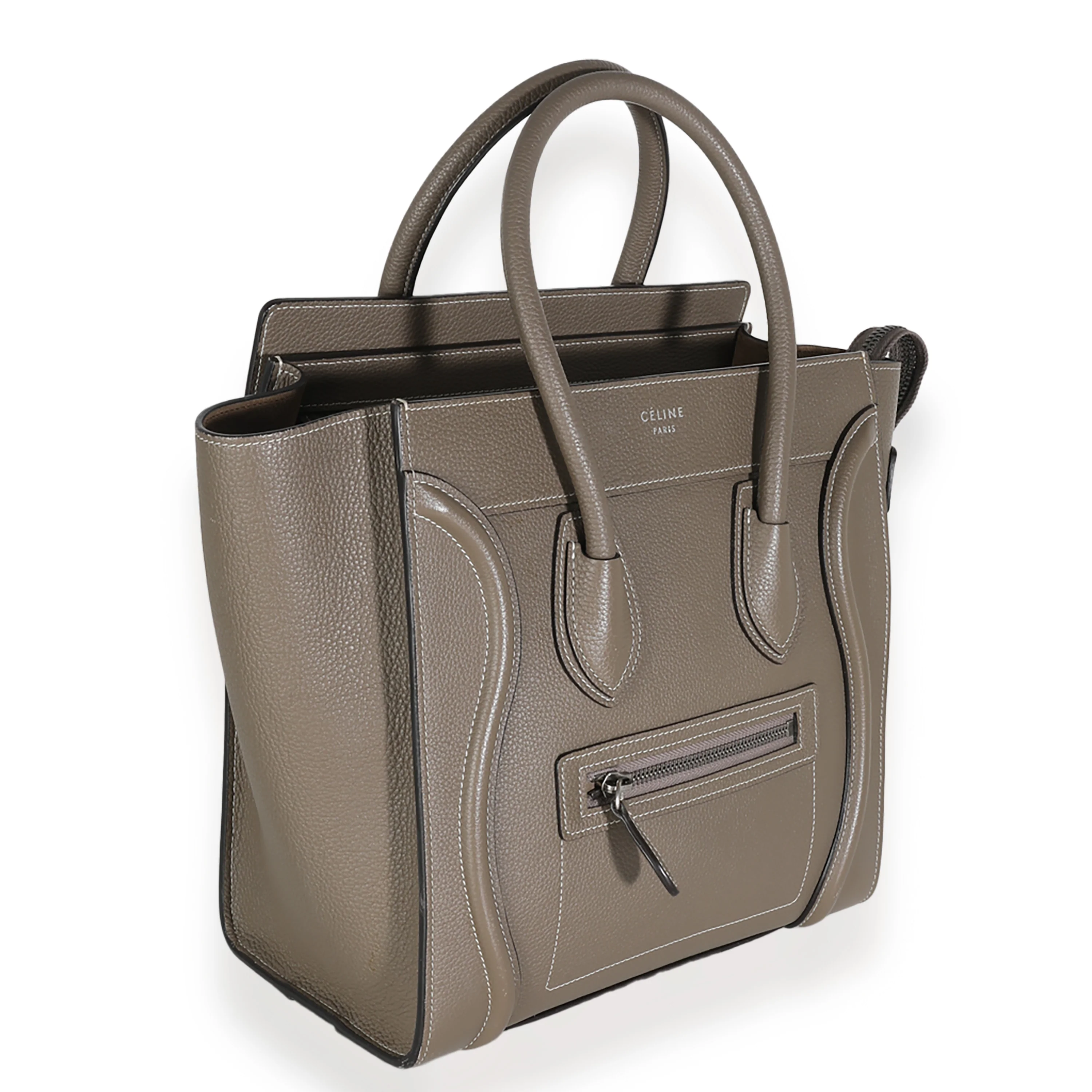 Souris Drummed Calfskin Micro Luggage Tote - Image 3
