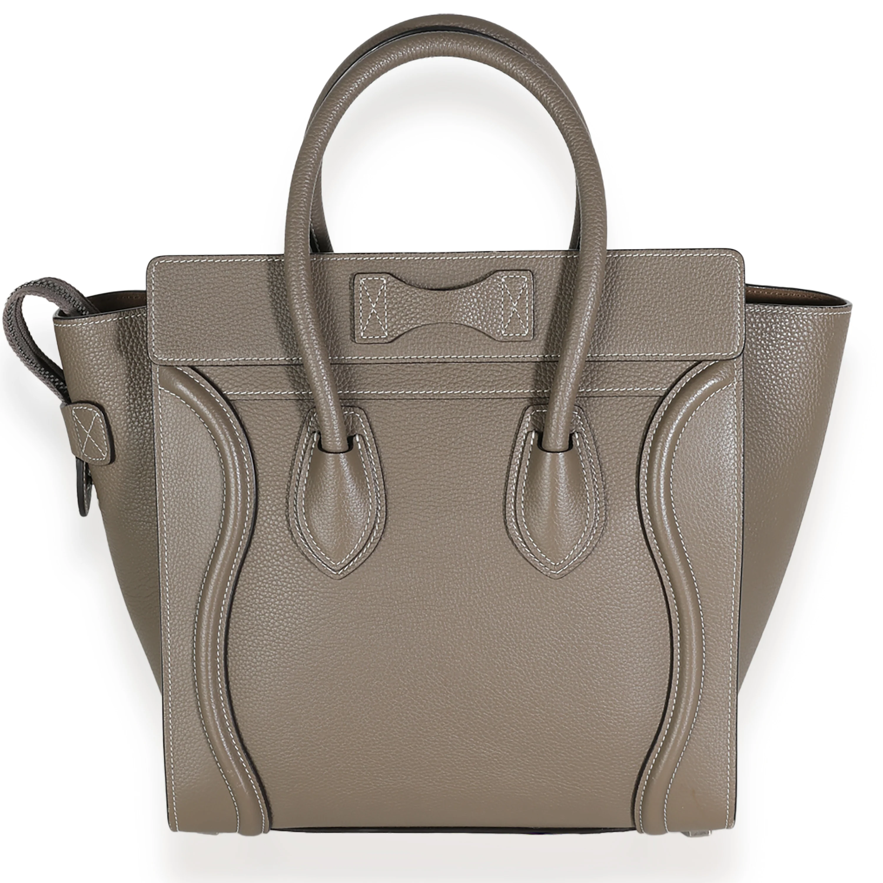 Souris Drummed Calfskin Micro Luggage Tote - Image 4