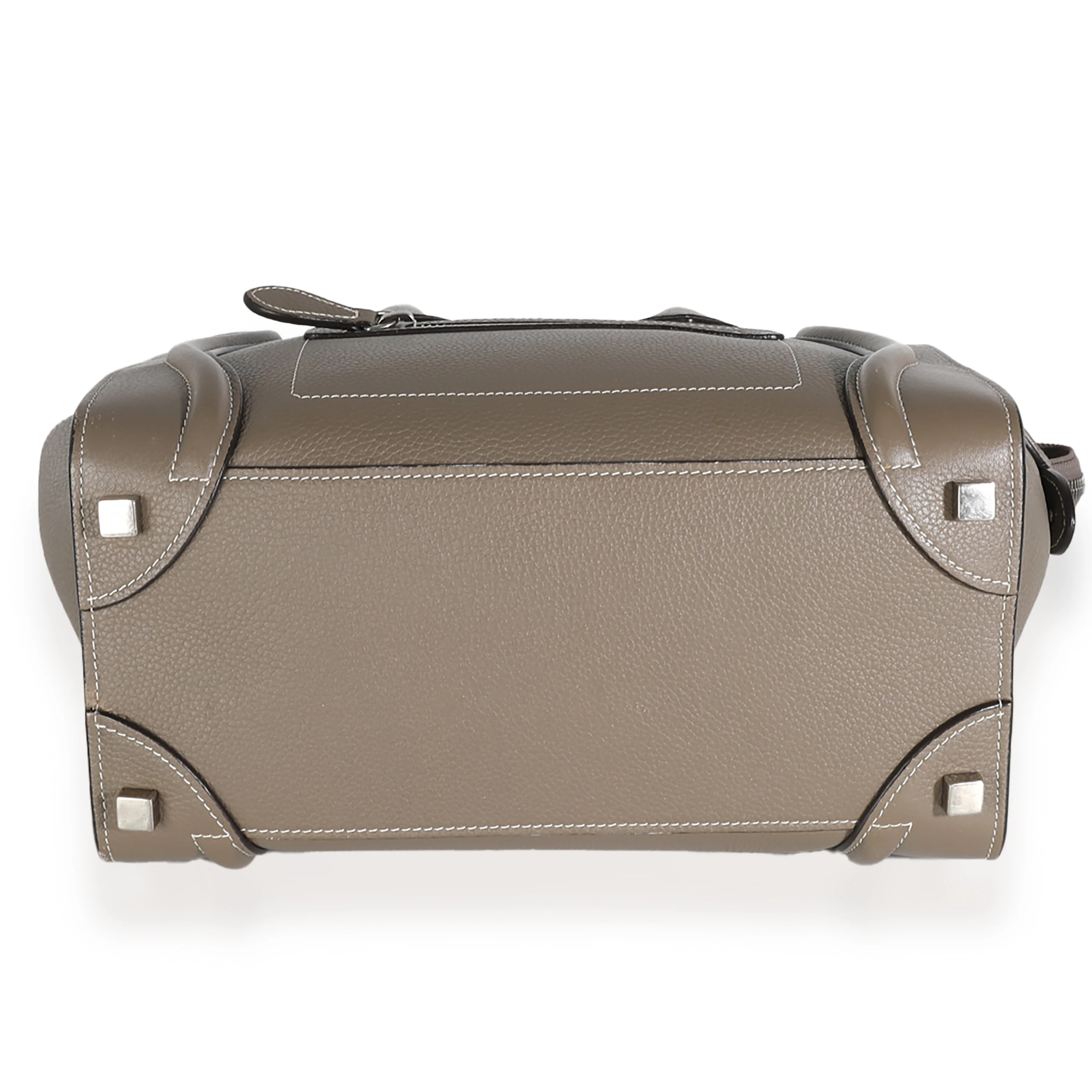 Souris Drummed Calfskin Micro Luggage Tote - Image 5