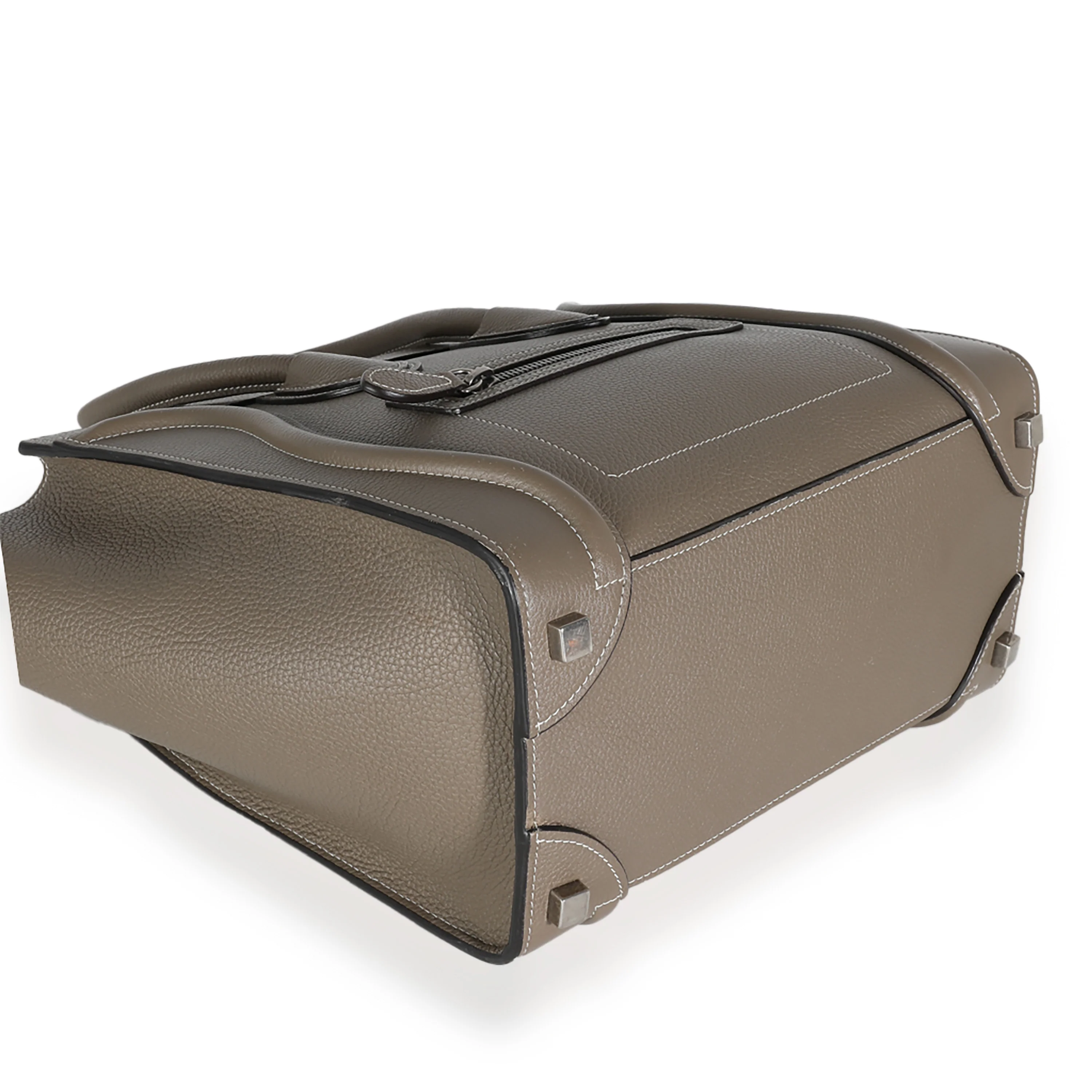 Souris Drummed Calfskin Micro Luggage Tote - Image 6