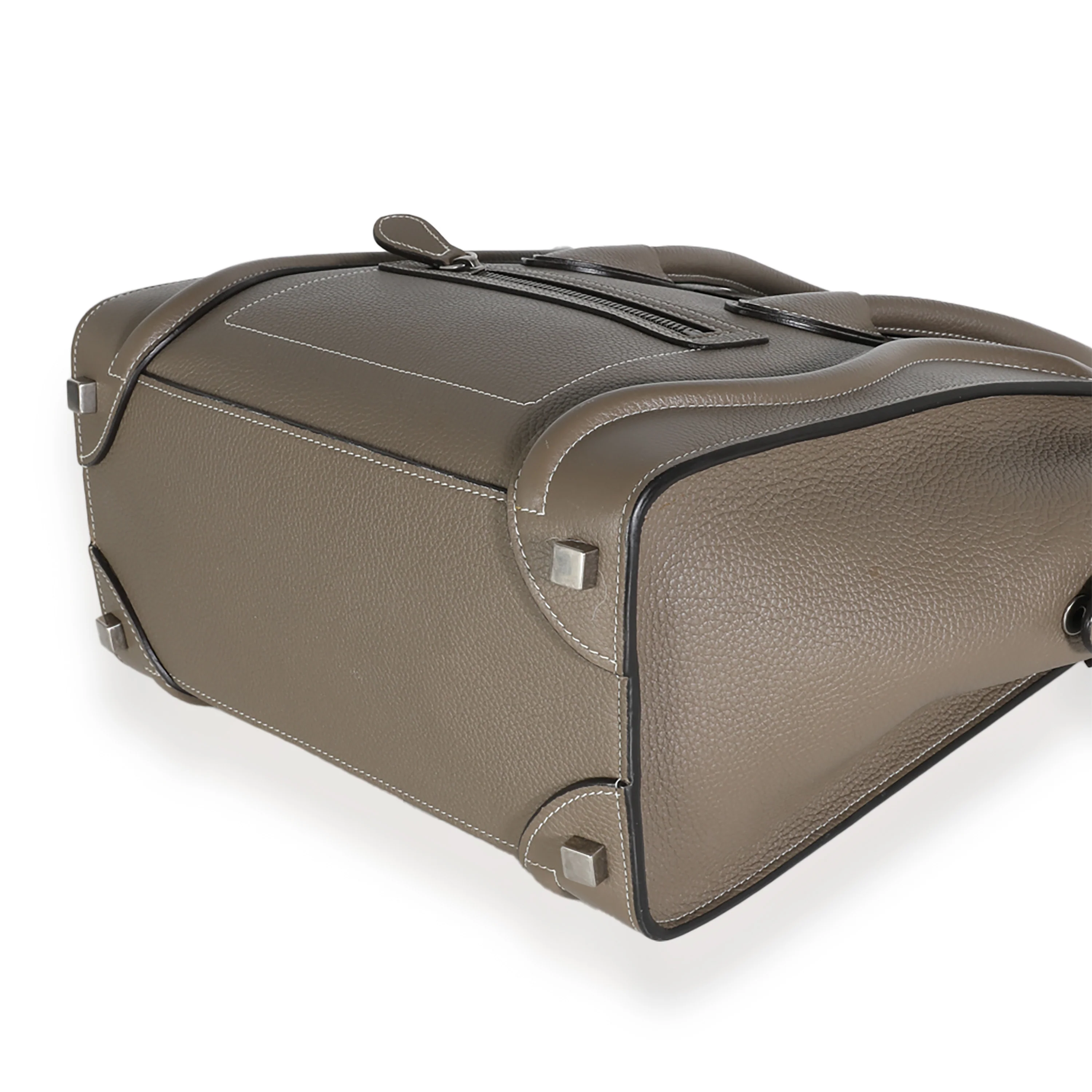 Souris Drummed Calfskin Micro Luggage Tote - Image 7