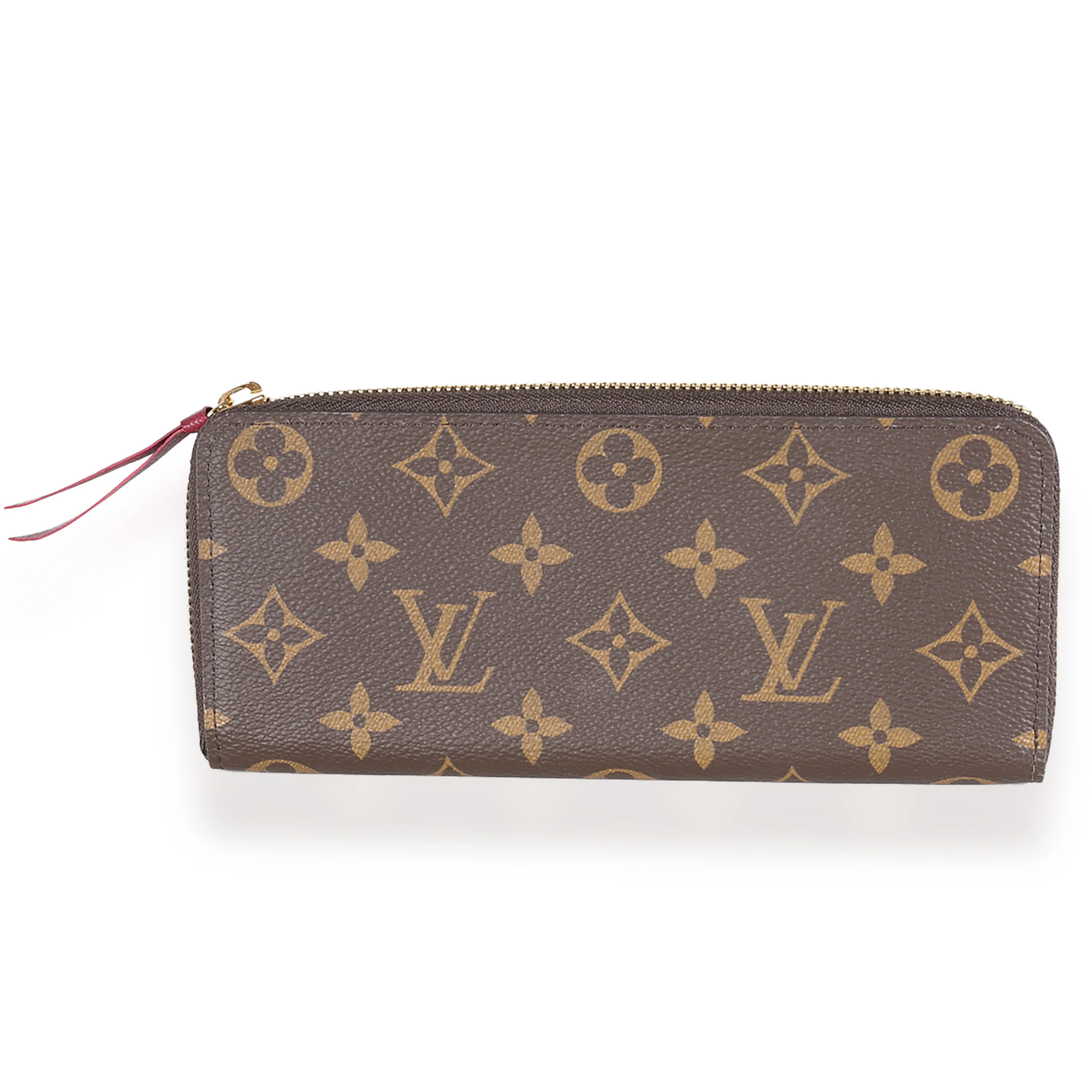 Fuchsia Monogram Canvas Clemence Wallet