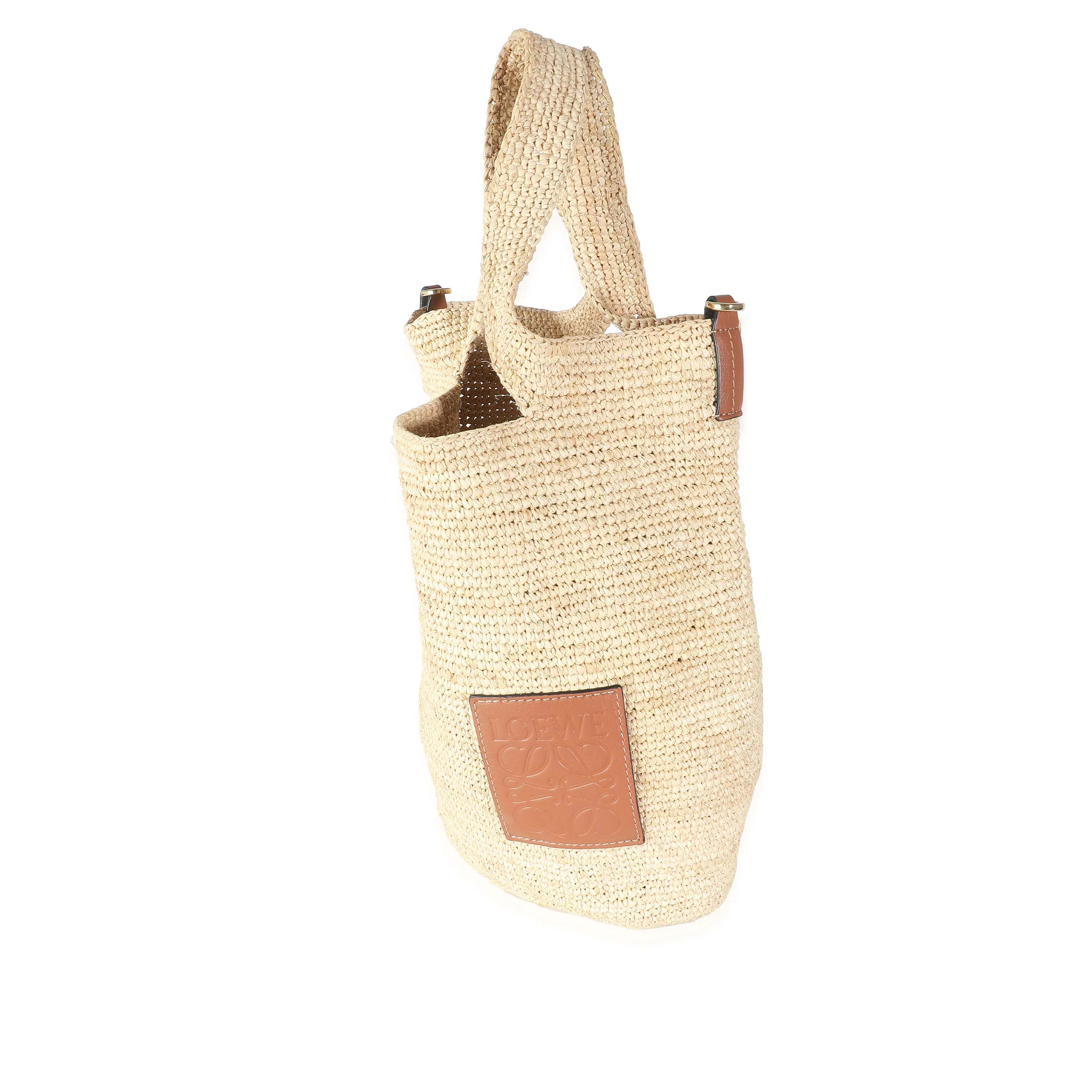 Natural Tan Raffia Mini Slit Bag - Image 2