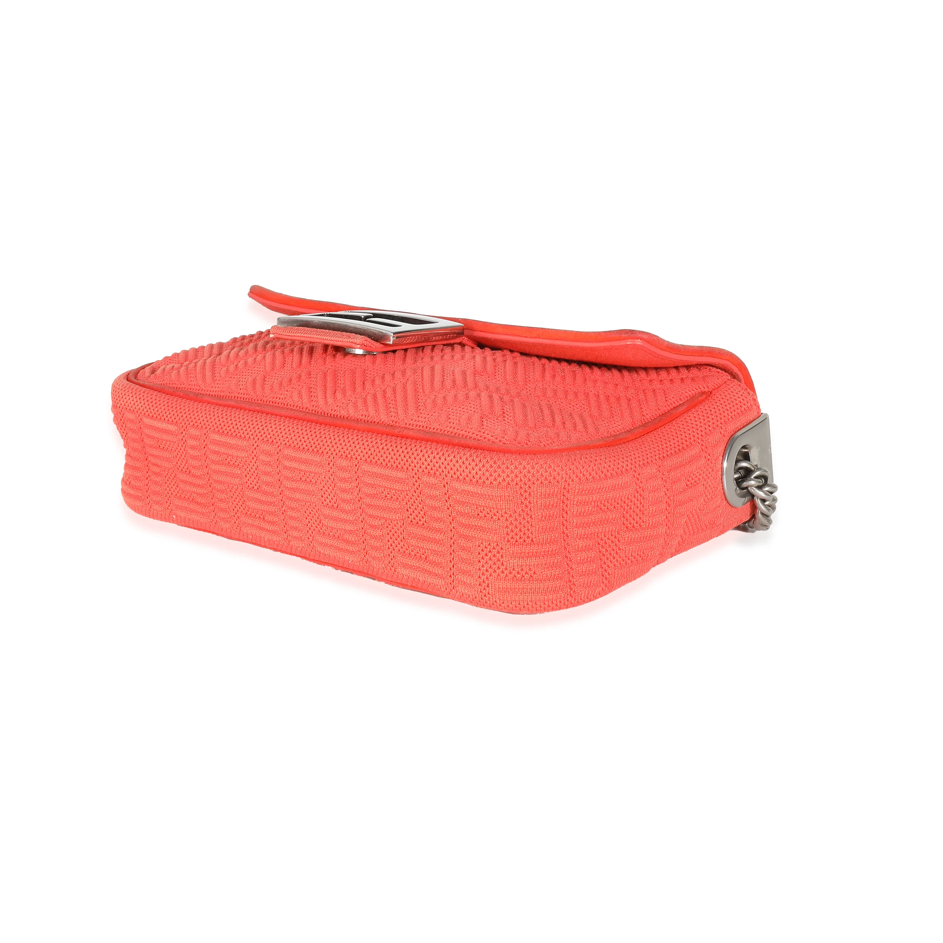 Tulipano Technical Fabric FF Midi Chain Baguette Bag - Image 7