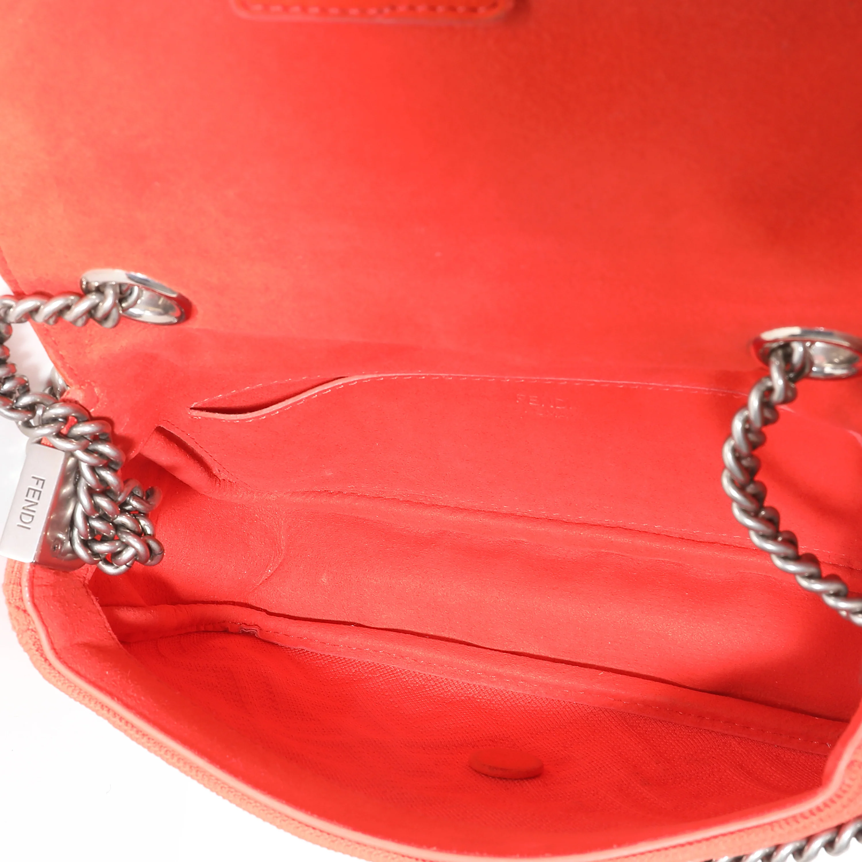 Tulipano Technical Fabric FF Midi Chain Baguette Bag - Image 9
