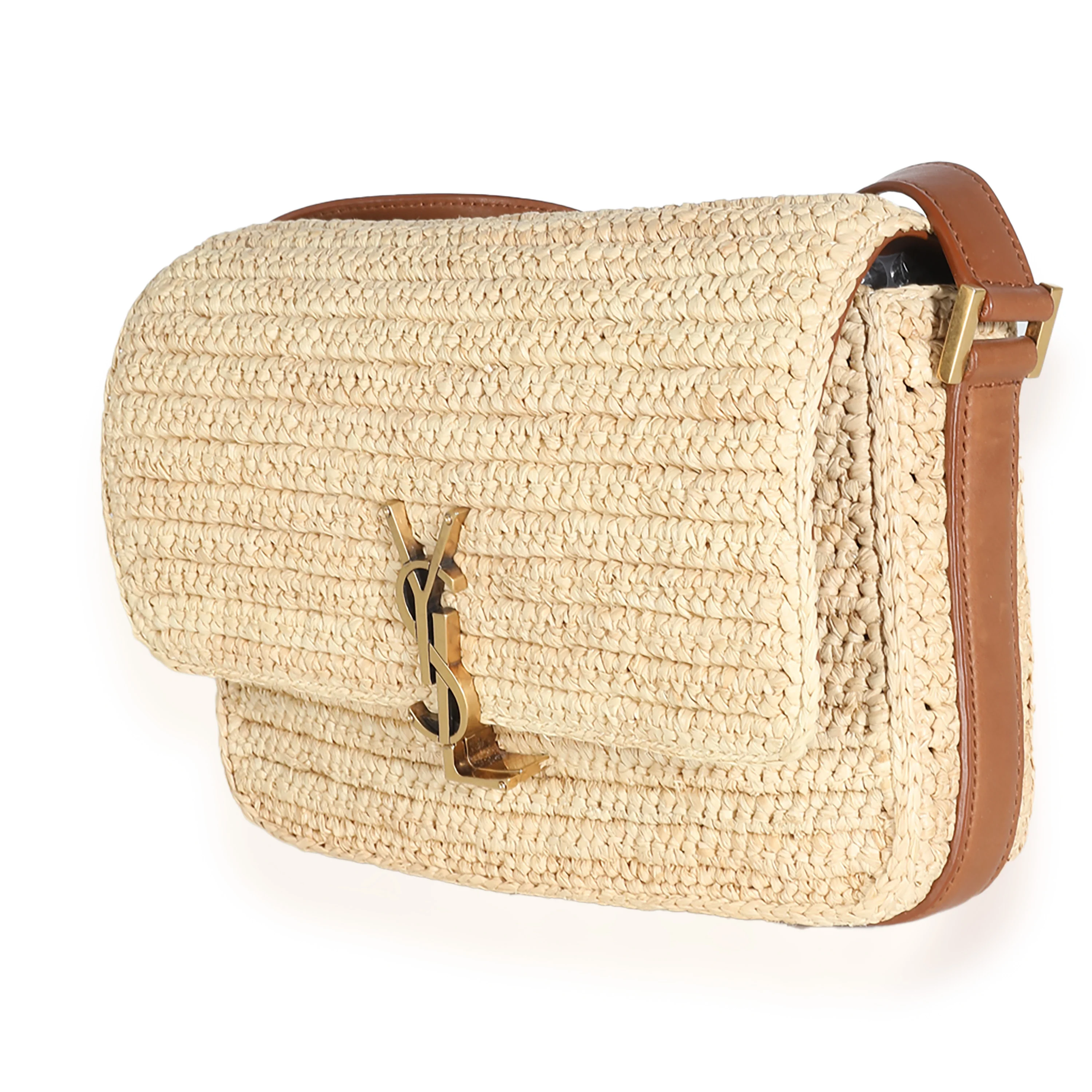 Beige Raffia Small Solferino - Image 2