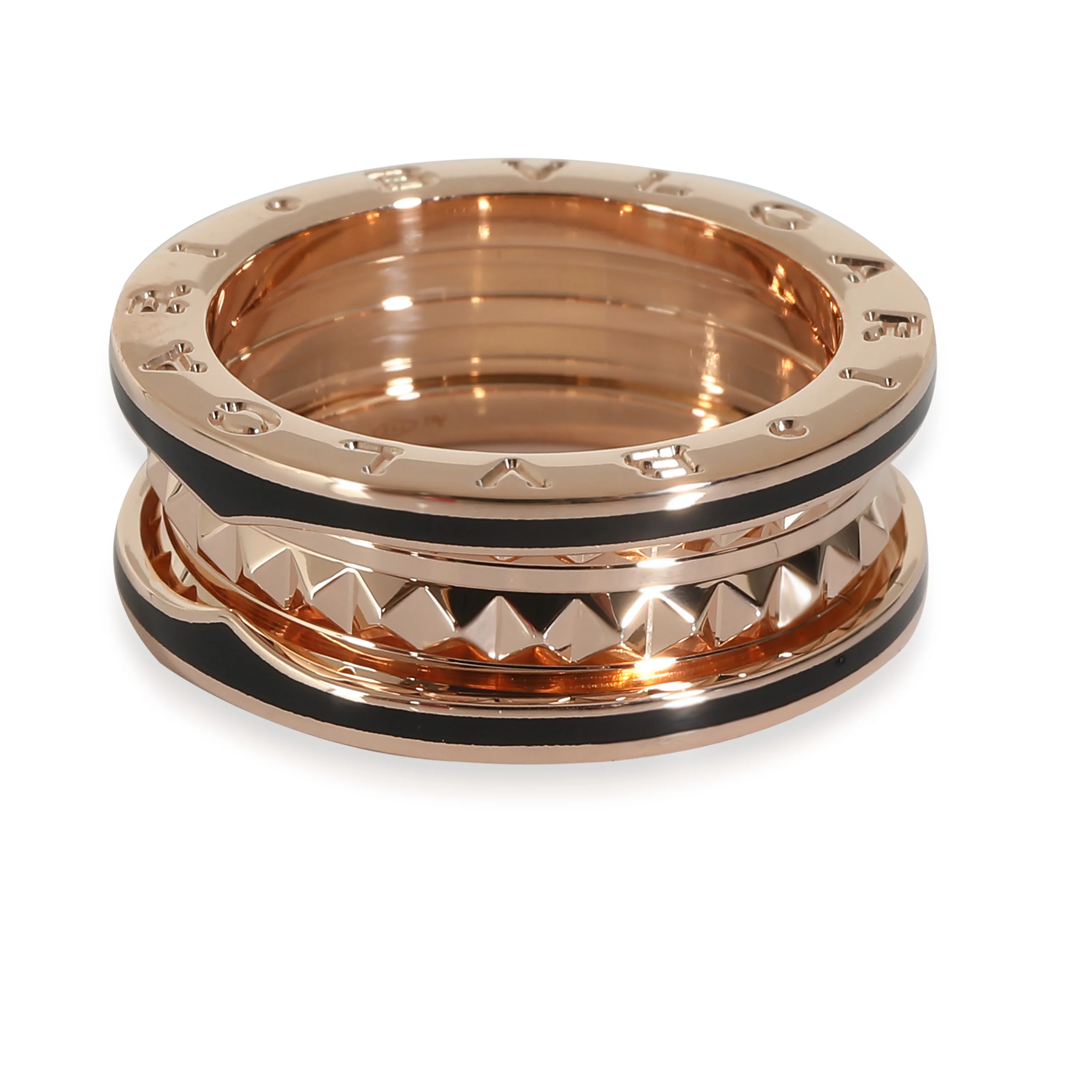 Bvlgari B.zero1 Rock Ring With Black Ceramic Edges - Image 2