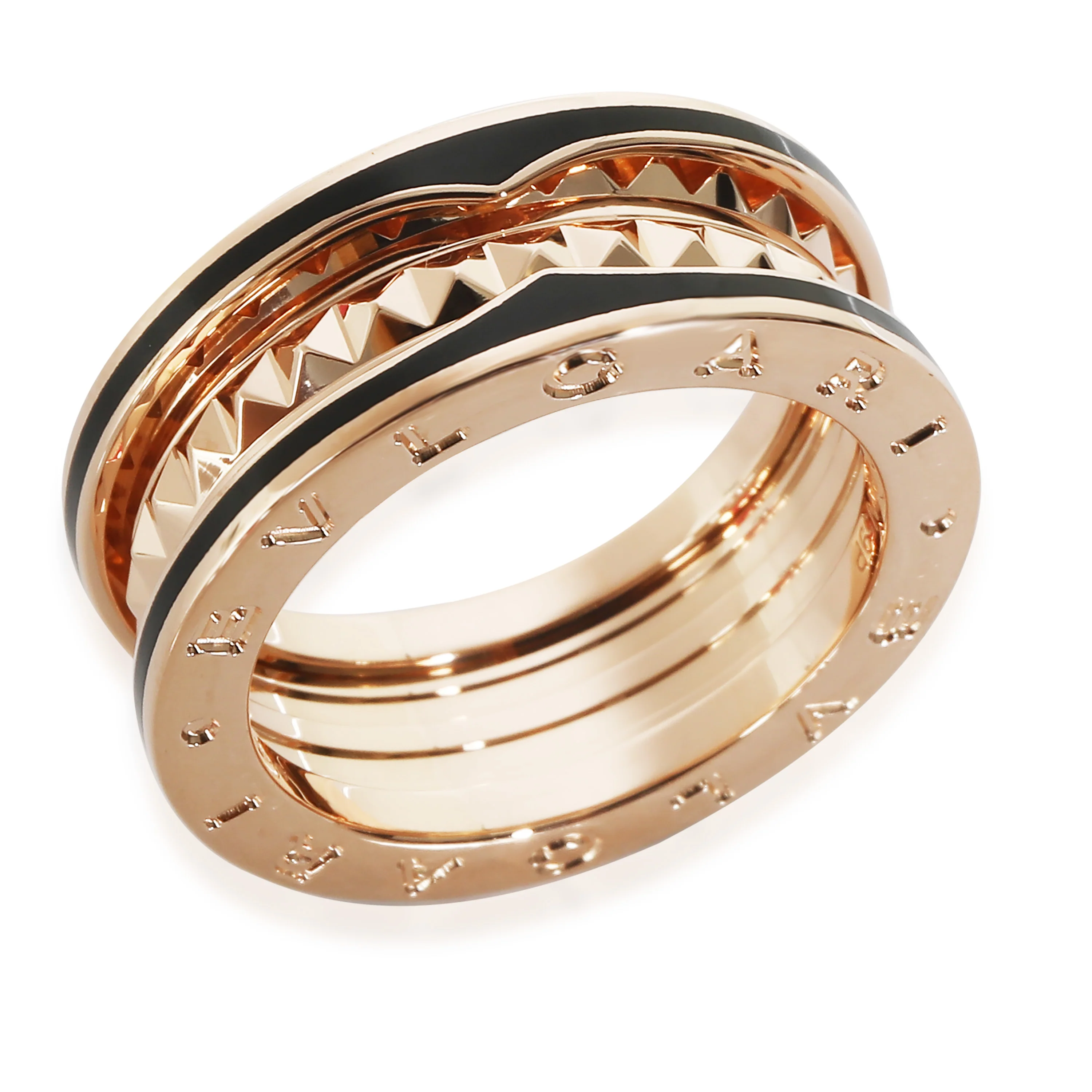 Bvlgari B.zero1 Rock Ring With Black Ceramic Edges - Image 4