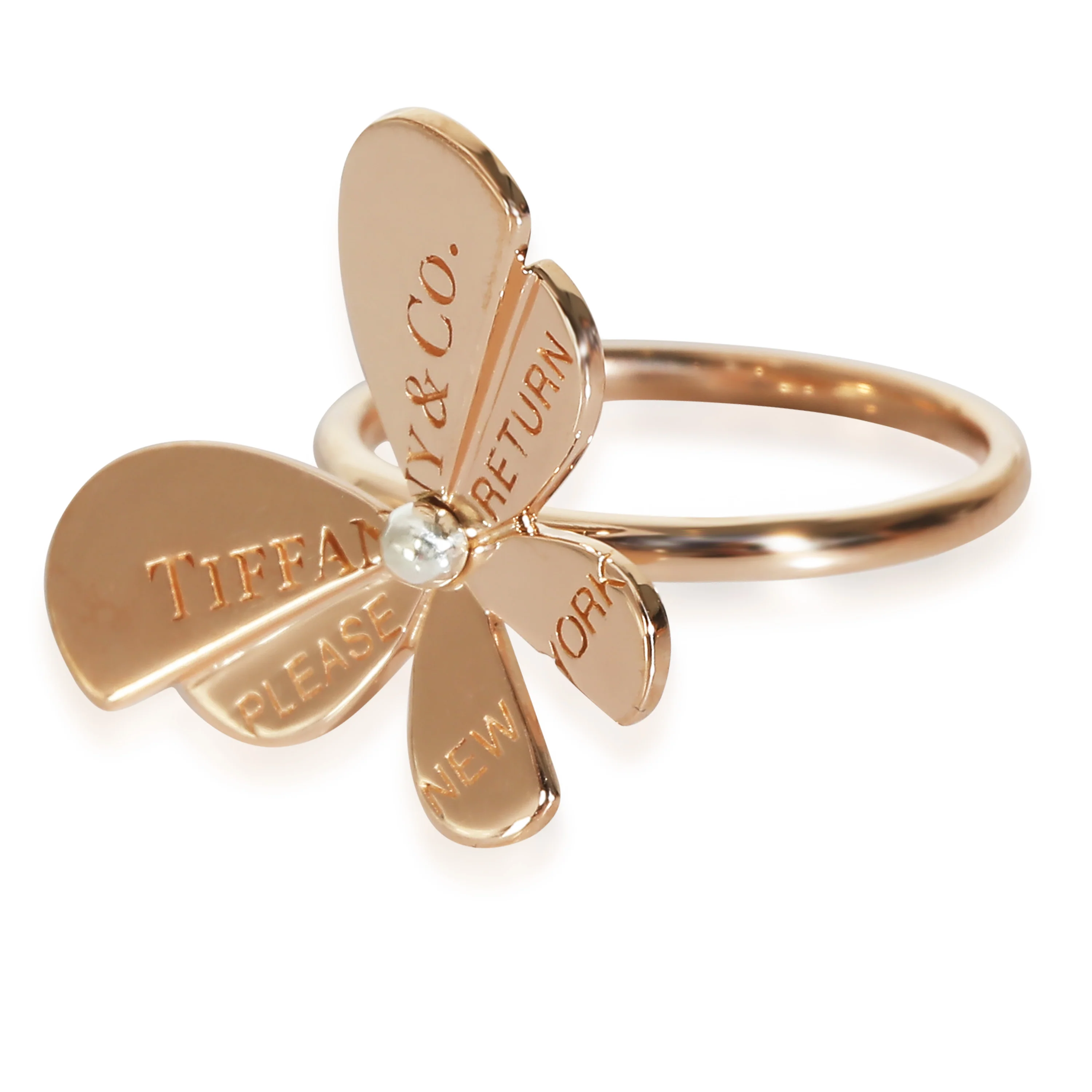 Return To Tiffany Love Bug Ring in 18KT Pink Gold/Sterling Silver - Image 2