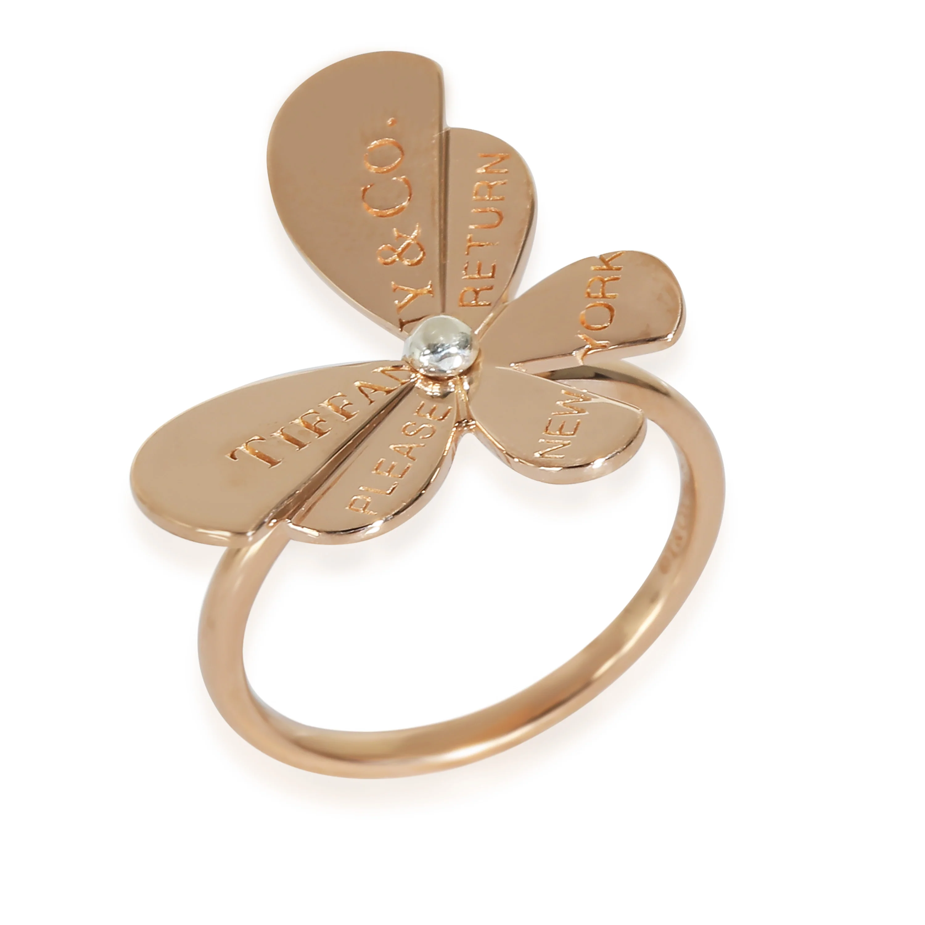 Return To Tiffany Love Bug Ring in 18KT Pink Gold/Sterling Silver - Image 3