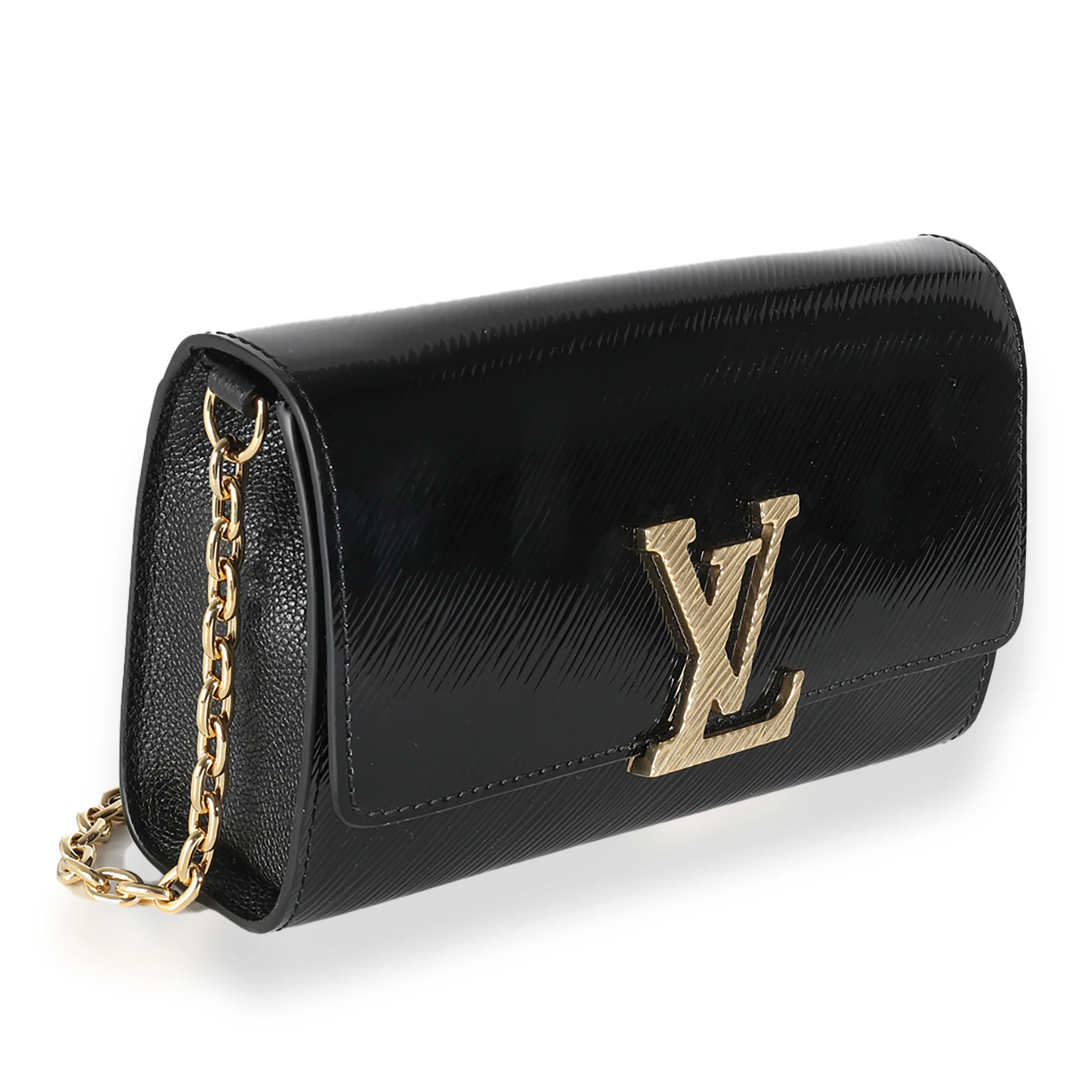 Black Epi Patent Pochette Louise - Image 3