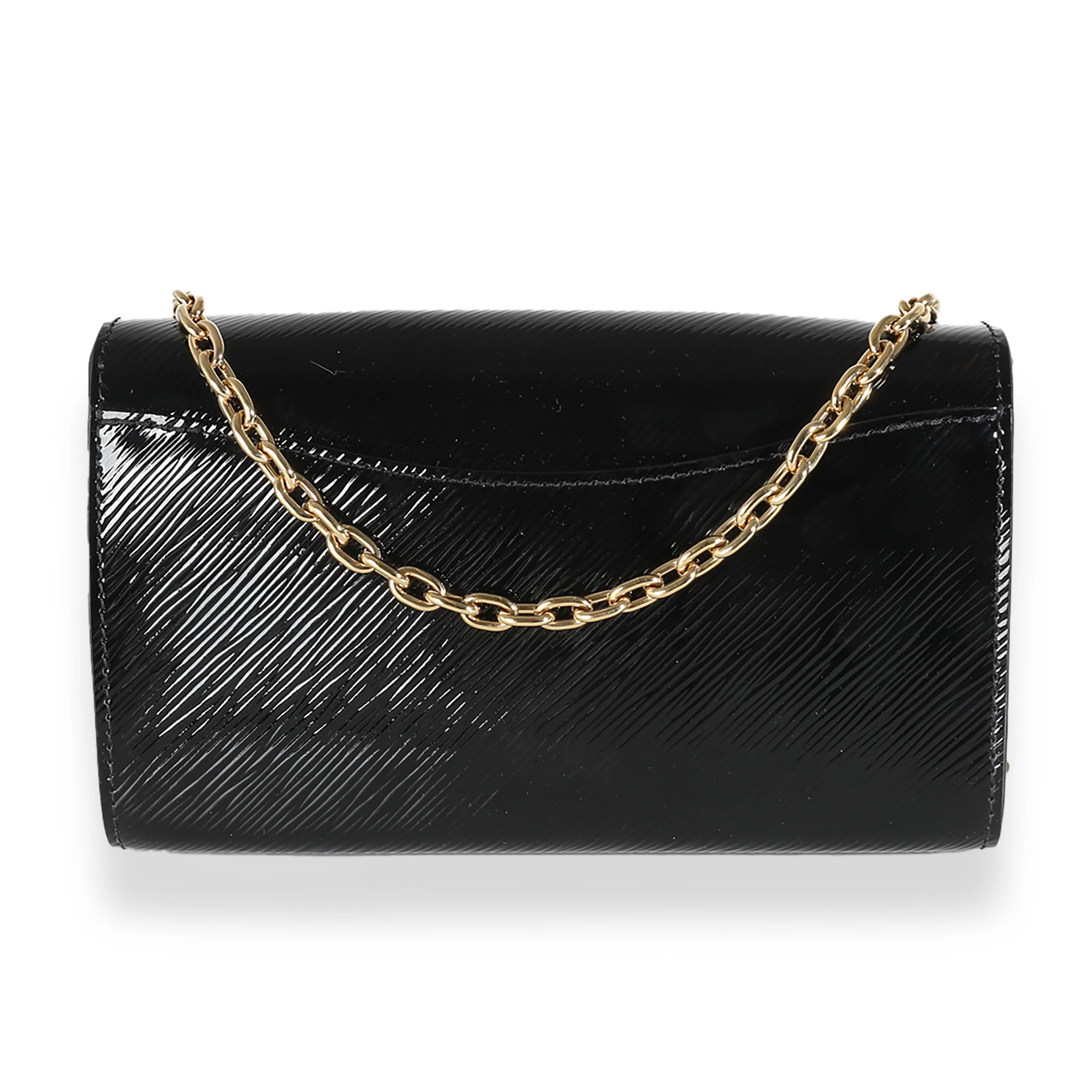 Black Epi Patent Pochette Louise - Image 4