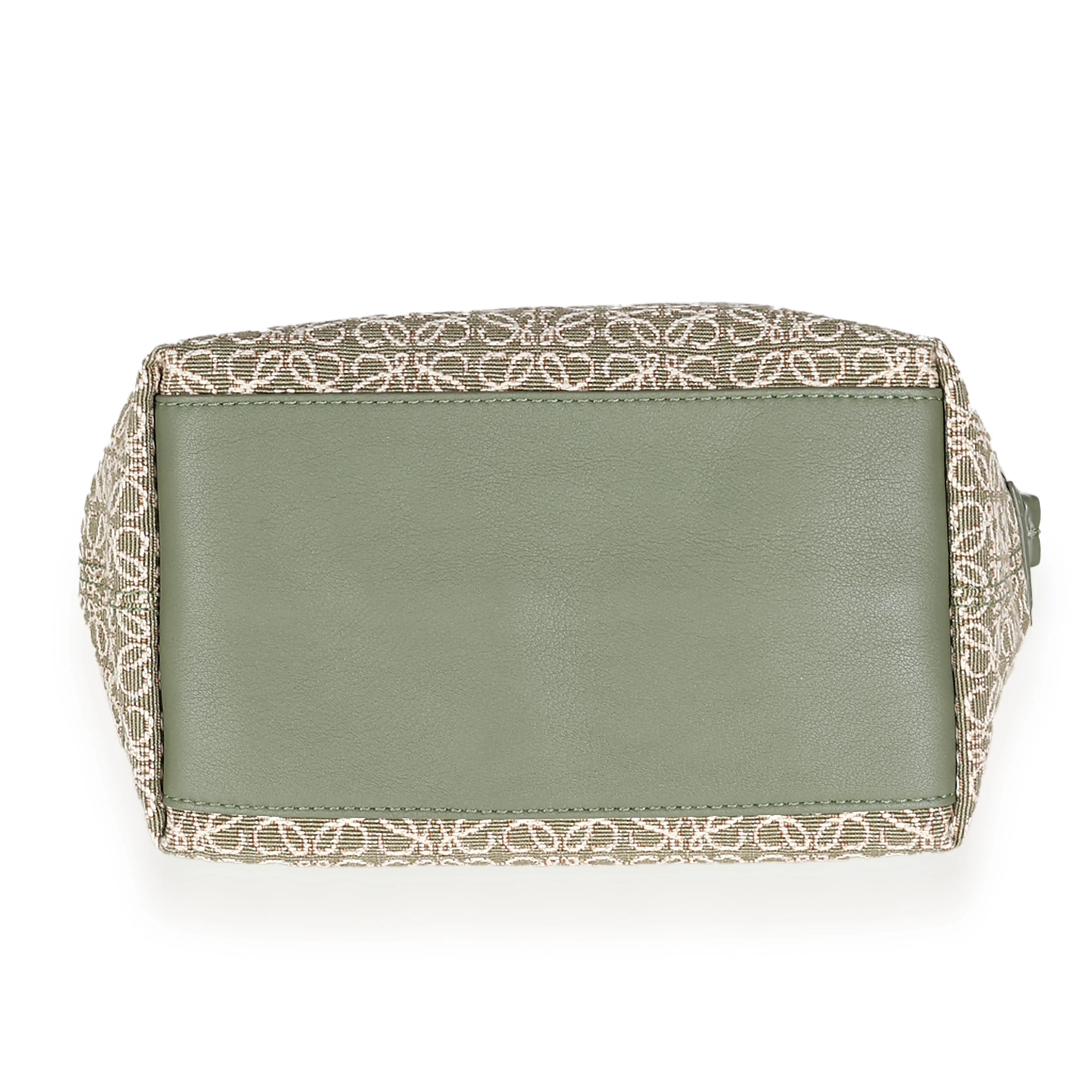 Green Anagram Jacquard Small Cubi Bag - Image 5