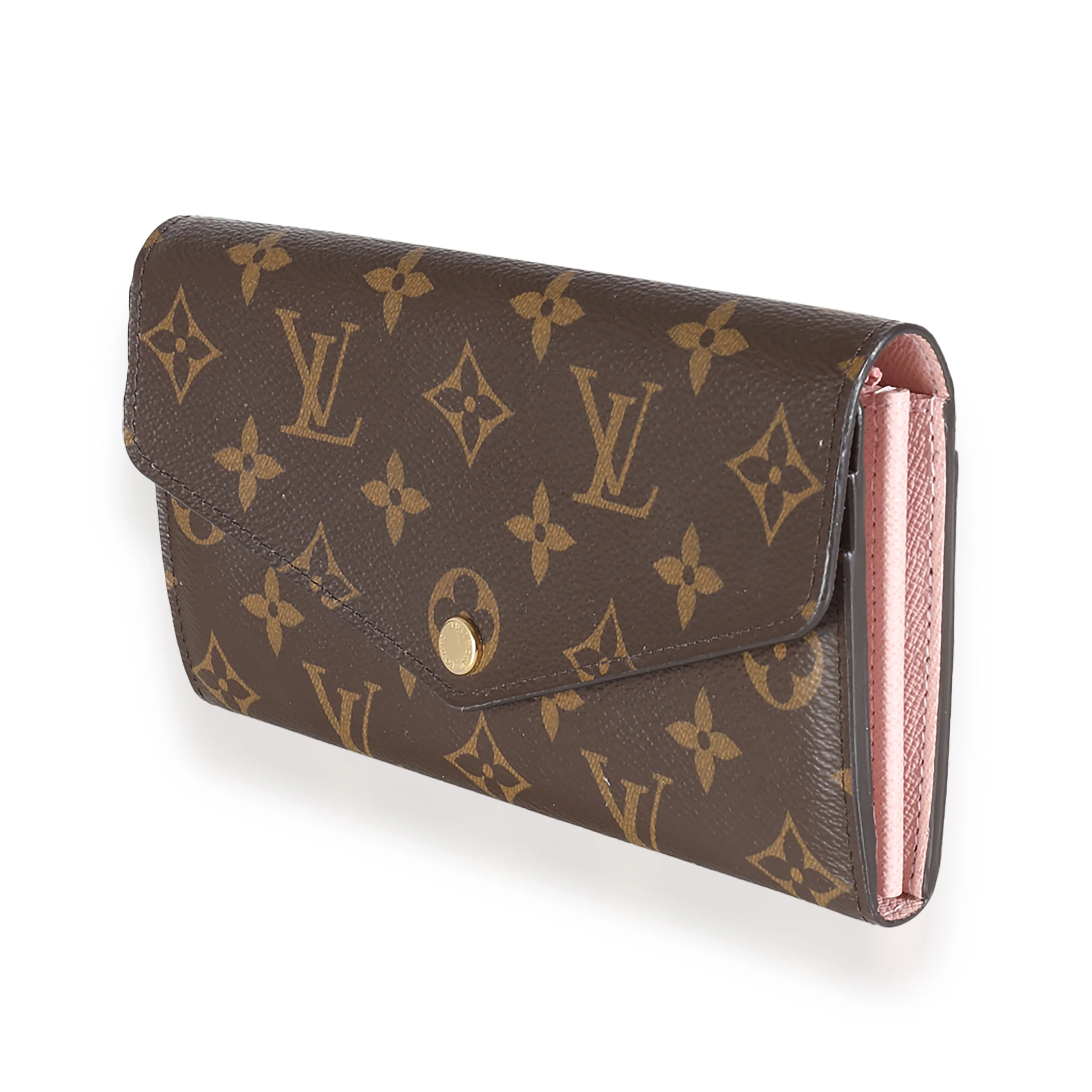 Rose Ballerine Monogram Canvas Sarah Wallet - Image 2