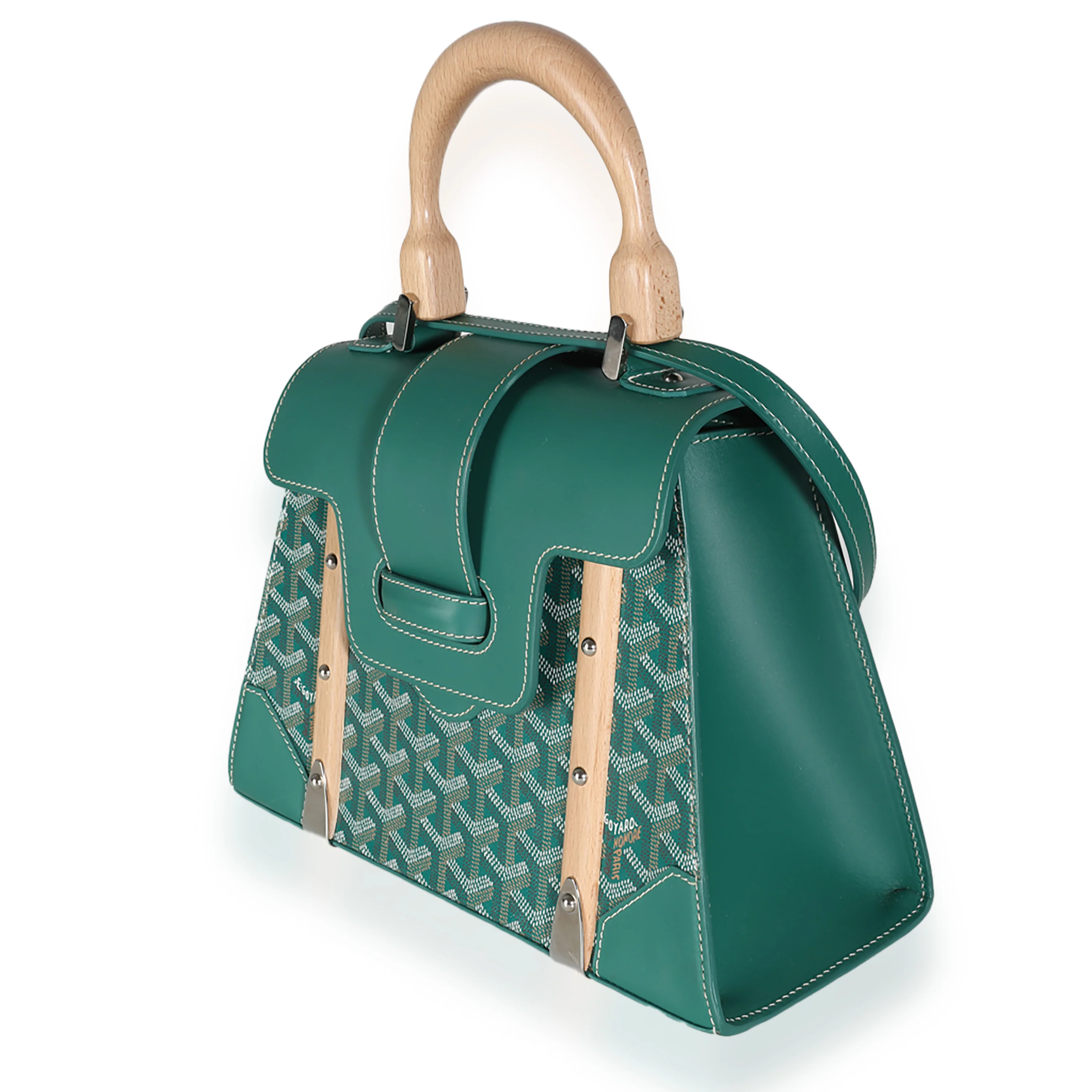 Green Goyardine Canvas Saigon PM - Image 2
