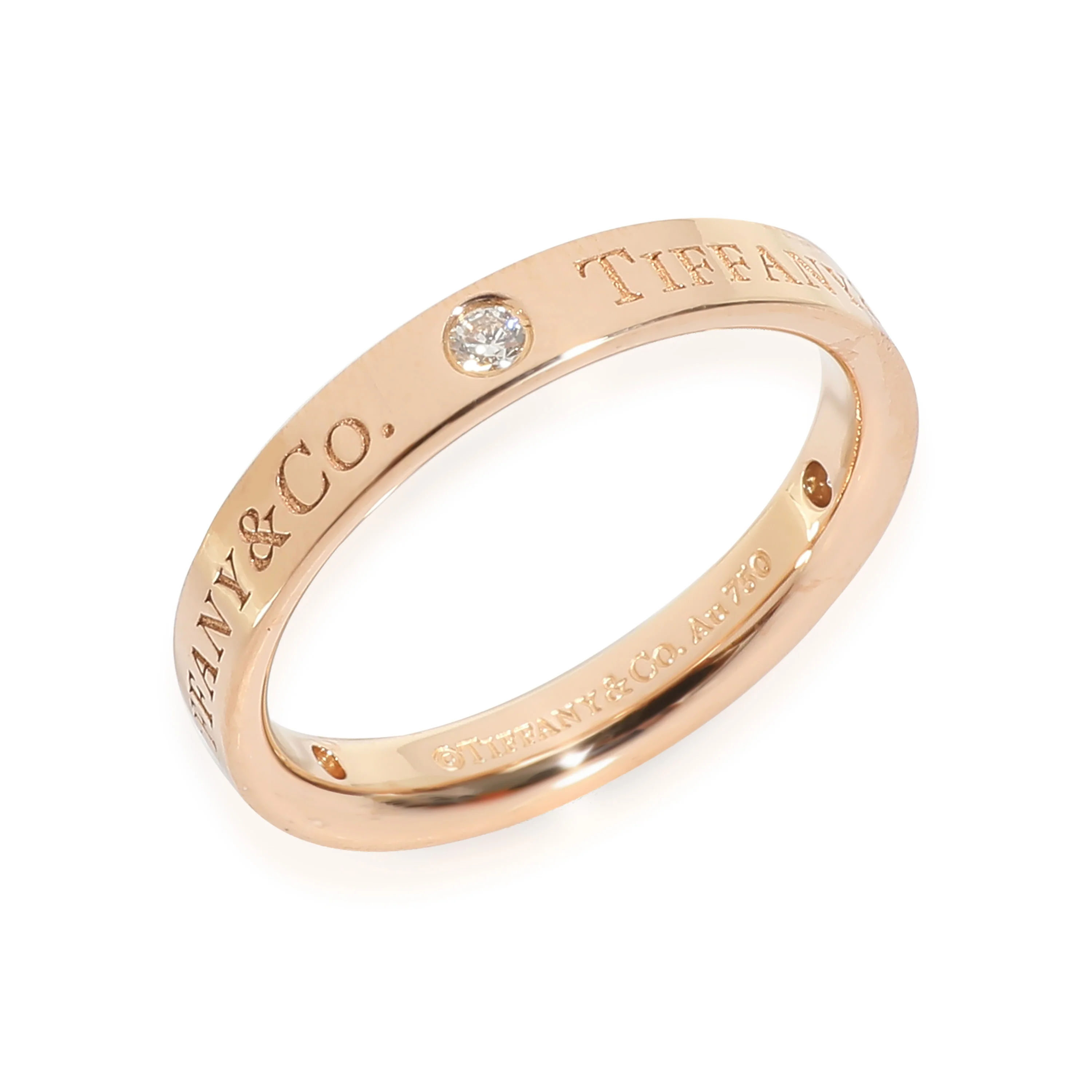 Diamond Band in 18k Rose Gold 0.07 CTW - Image 3