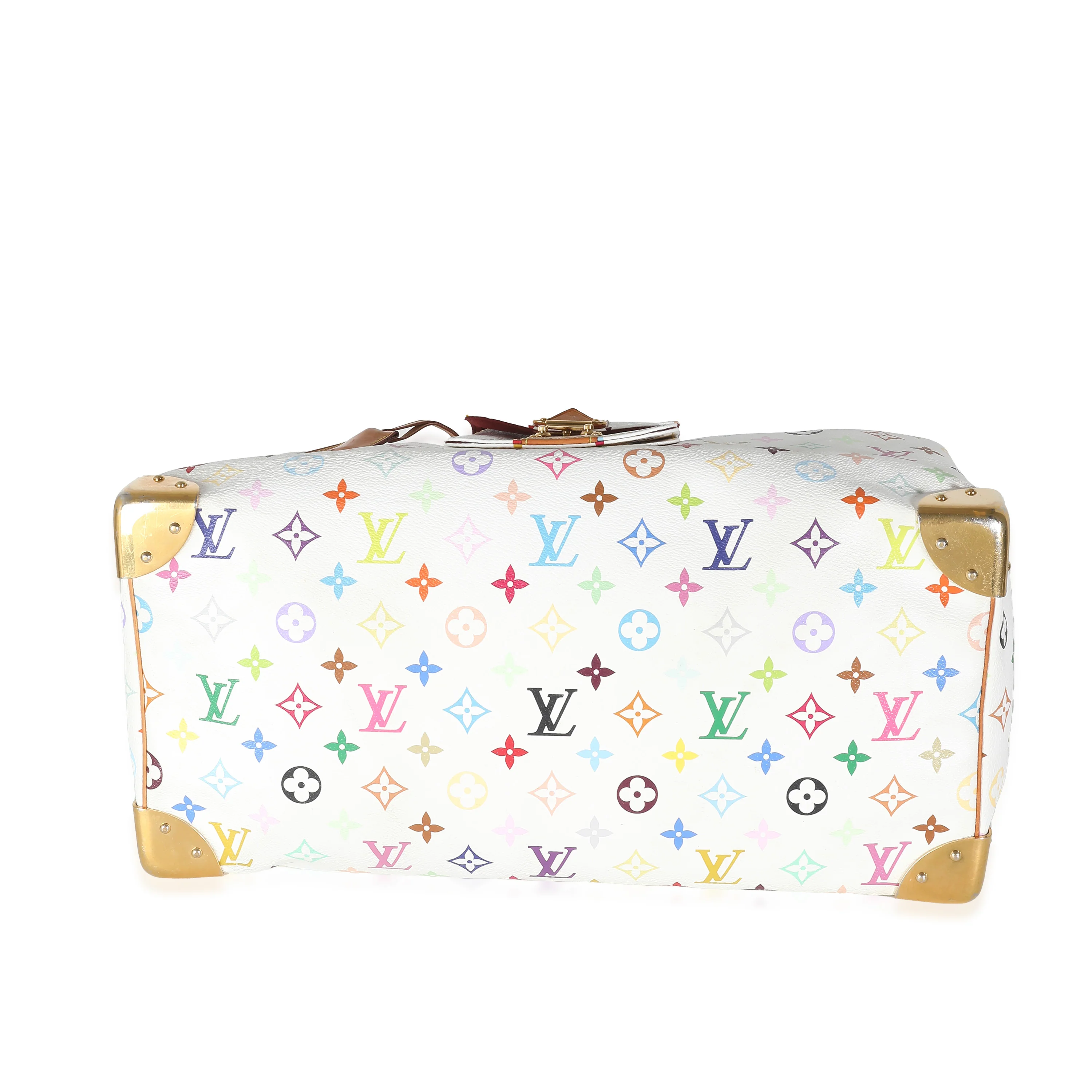 White Multicolor Canvas Speedy 40 - Image 5