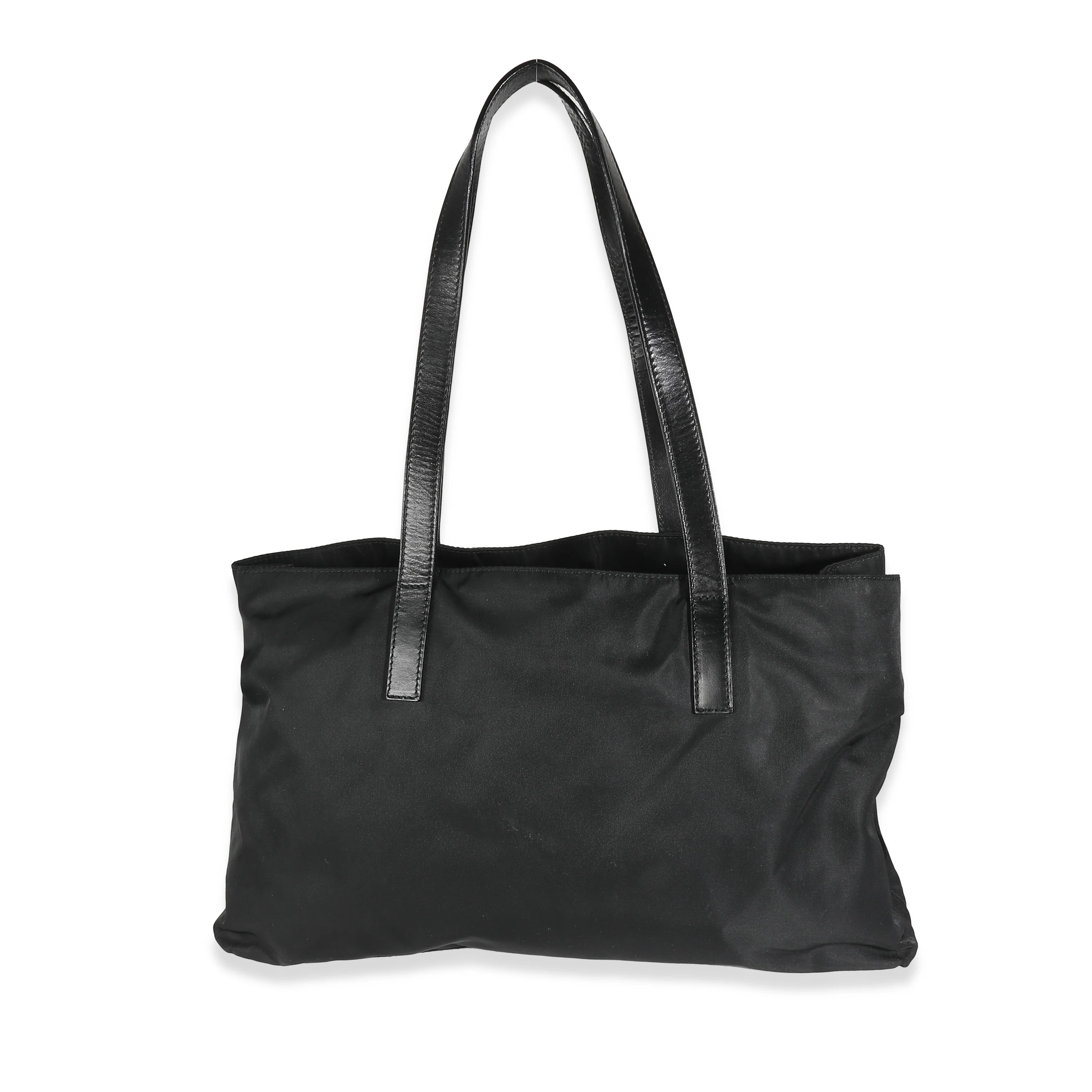 Black Nylon Logo Tote - Image 4