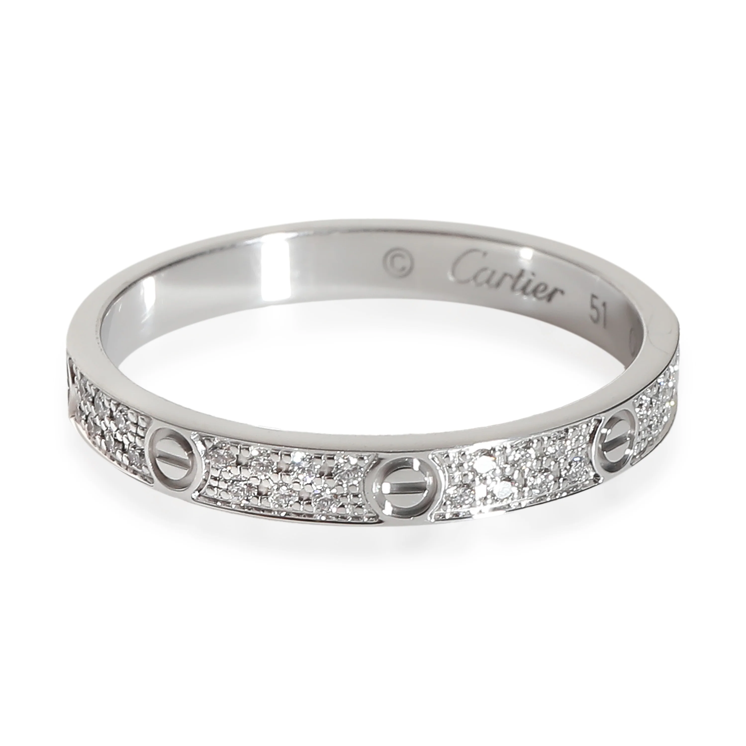 White Gold Mini Model Love Ring