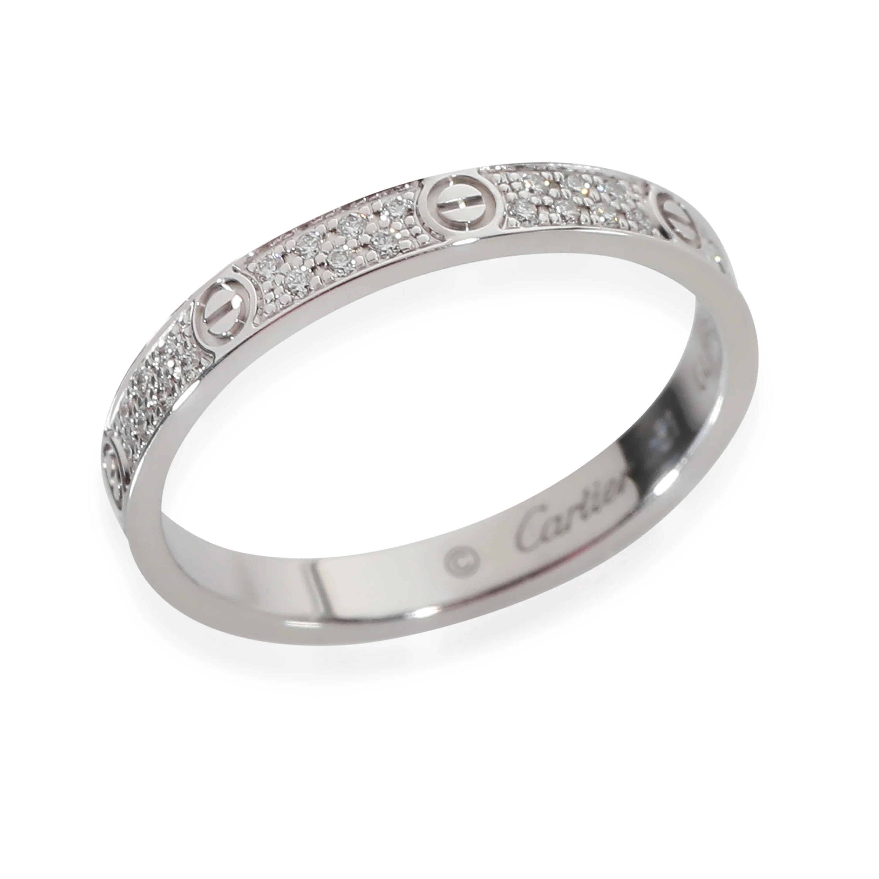 White Gold Mini Model Love Ring - Image 2