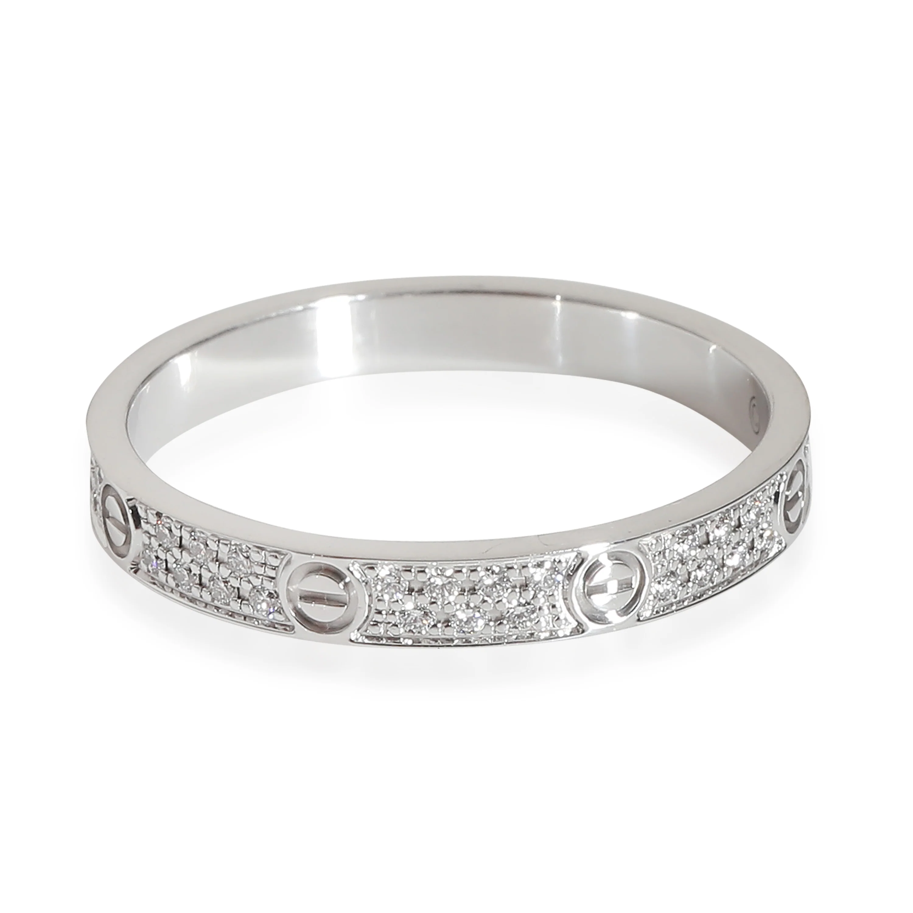 White Gold Mini Model Love Ring - Image 3