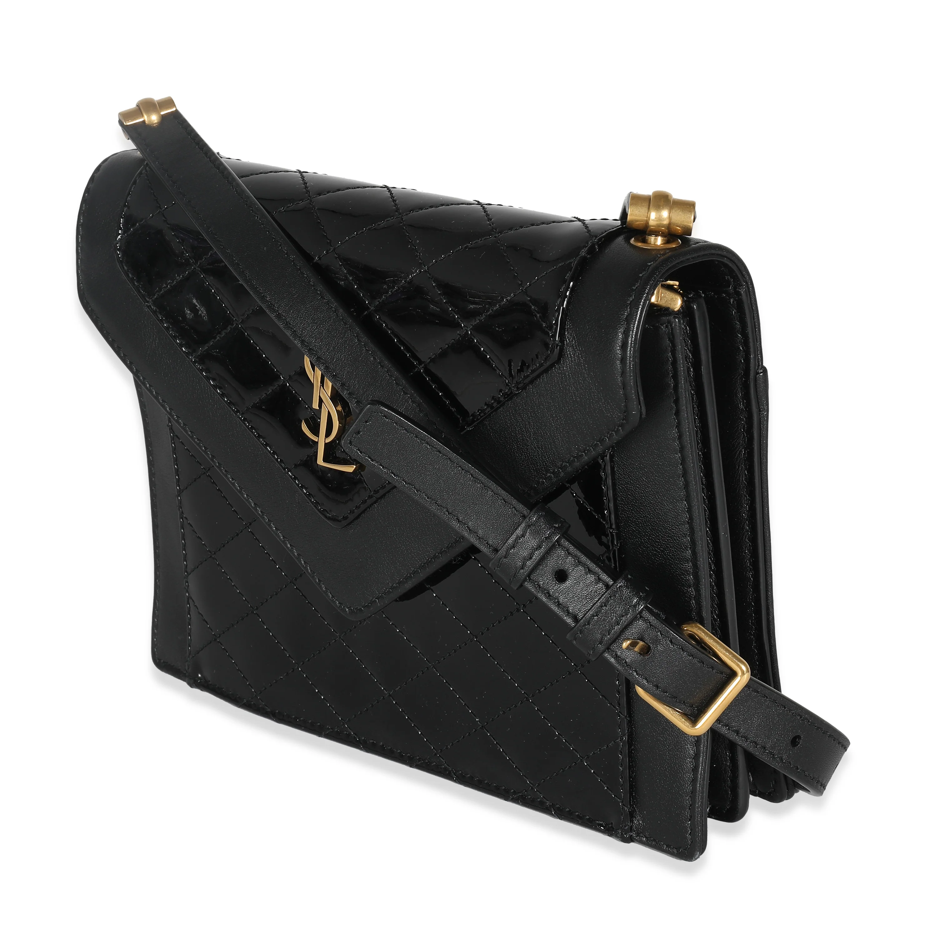 Black Patent Calfskin Mini Gaby Satchel - Image 2
