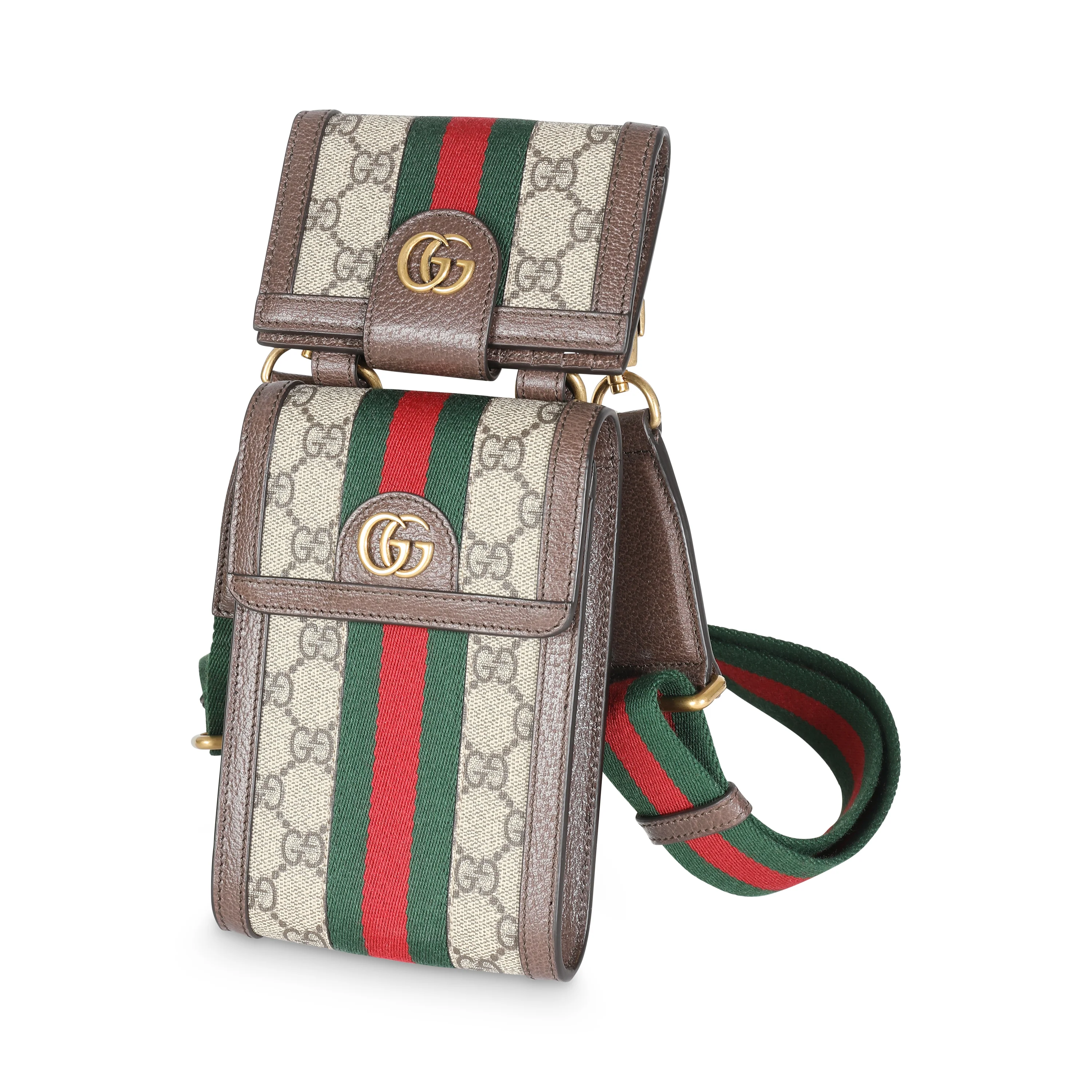 Beige GG Supreme Ophidia Double Bag - Image 2