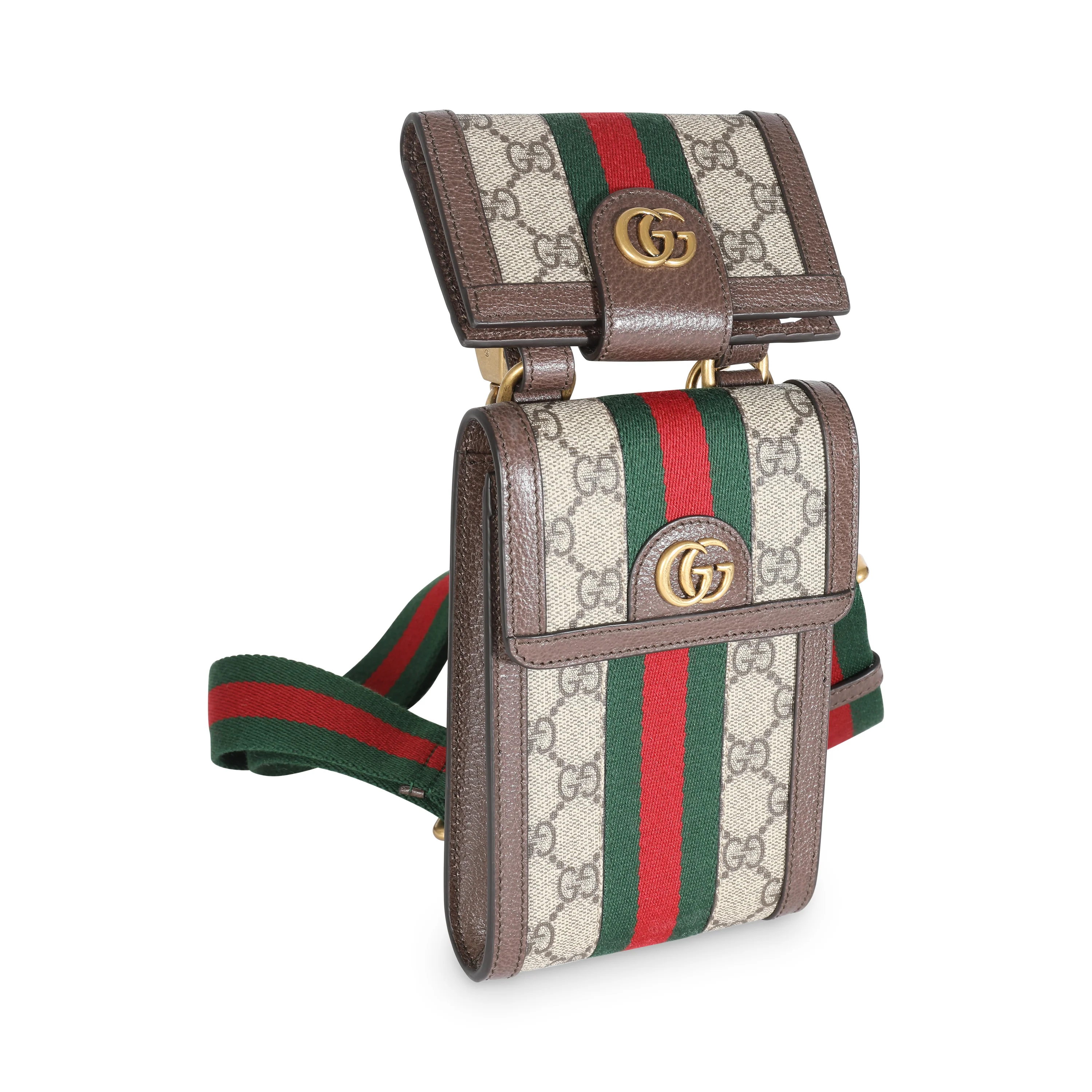 Beige GG Supreme Ophidia Double Bag - Image 3