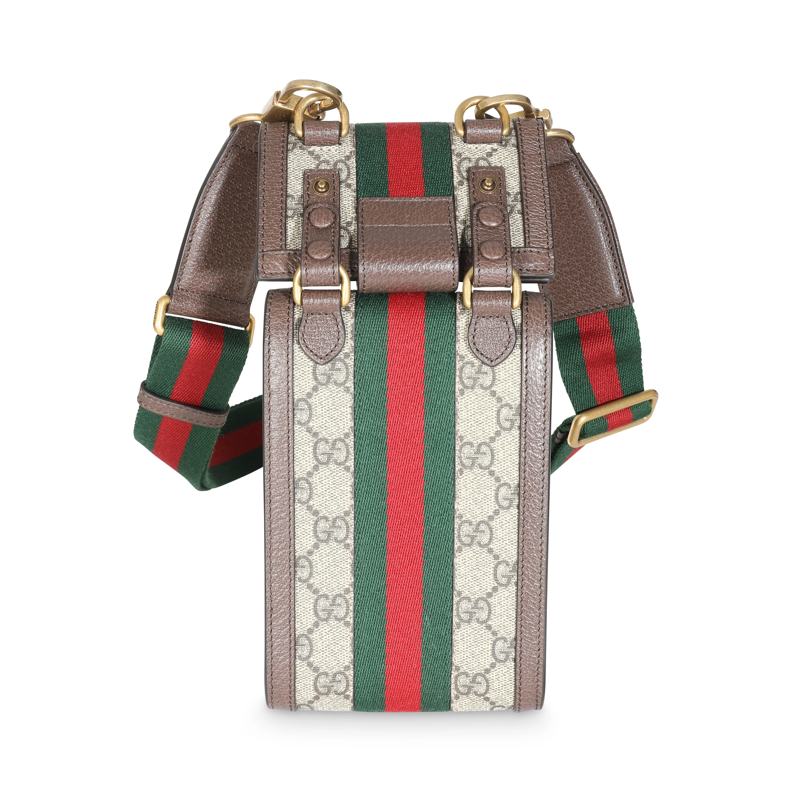 Beige GG Supreme Ophidia Double Bag - Image 4