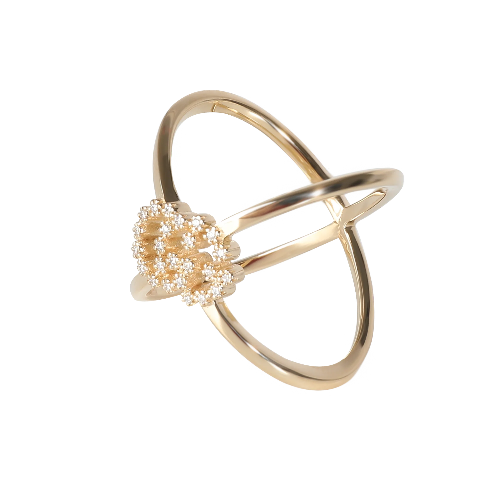 Running GG Ring in 18k Yellow Gold 0.07 CTW - Image 2