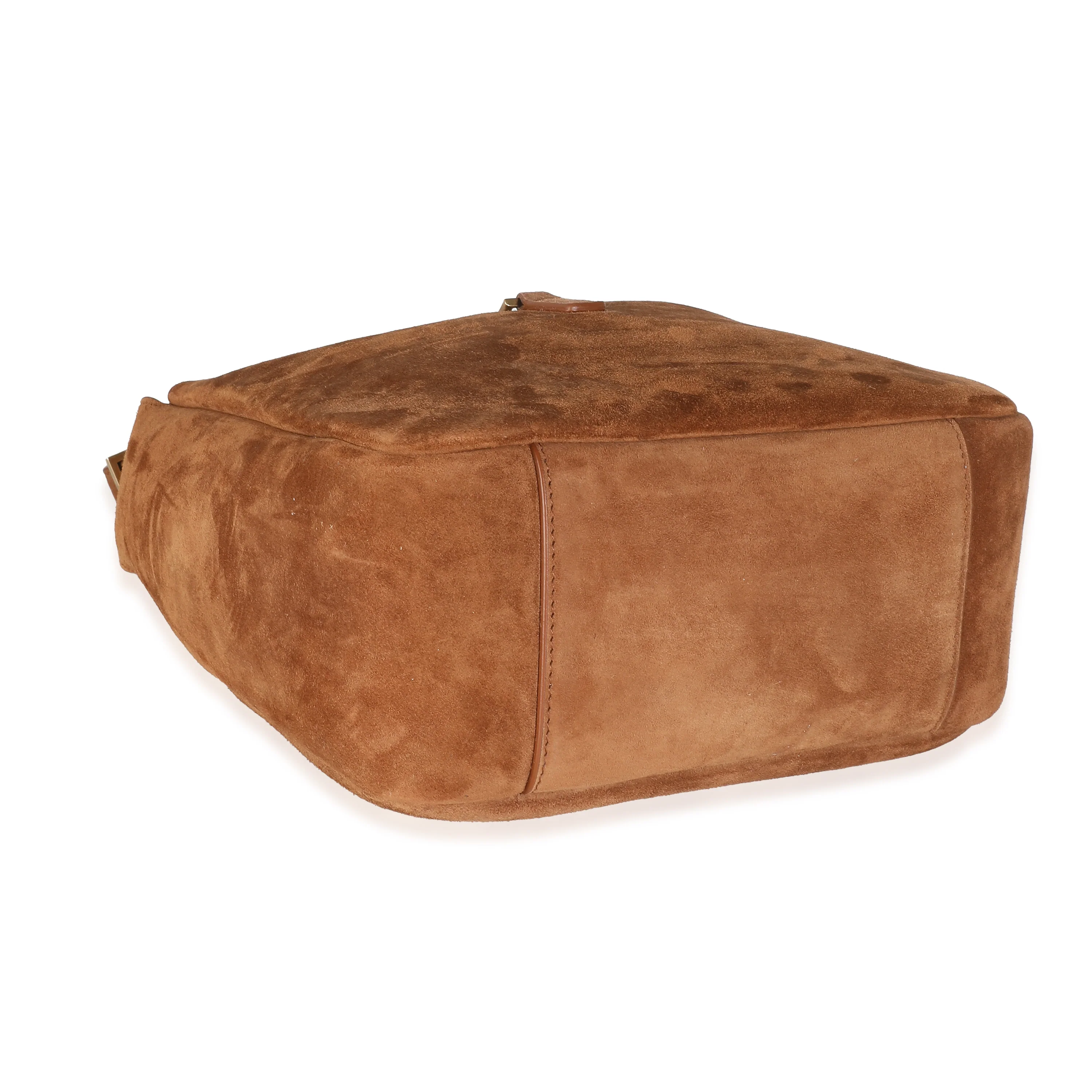Brown Caramel Suede Le 5 A 7 Soft Hobo - Image 6