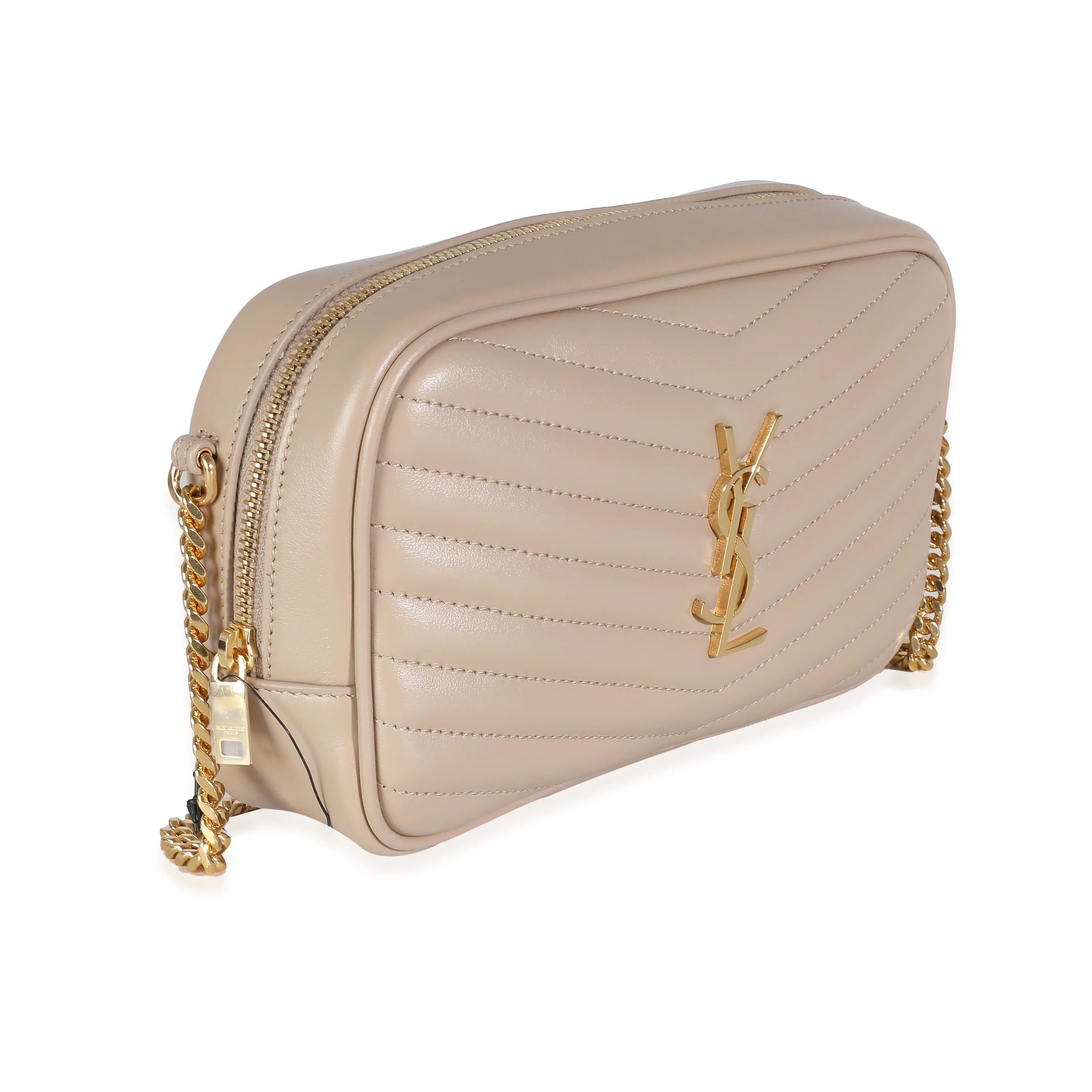 Beige Grain De Poudre Matelasse Monogram Mini Lou Camera Bag - Image 3