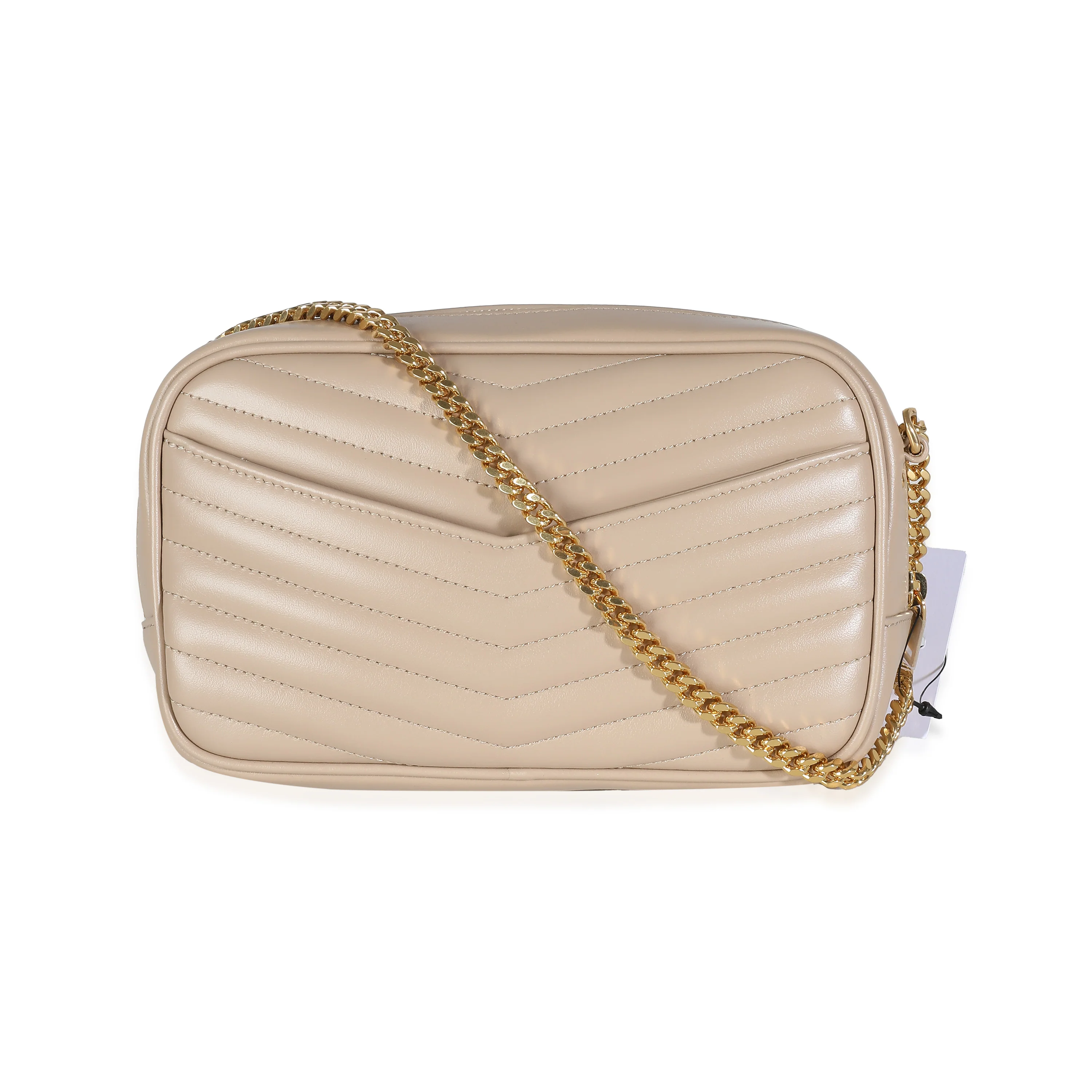 Beige Grain De Poudre Matelasse Monogram Mini Lou Camera Bag - Image 4