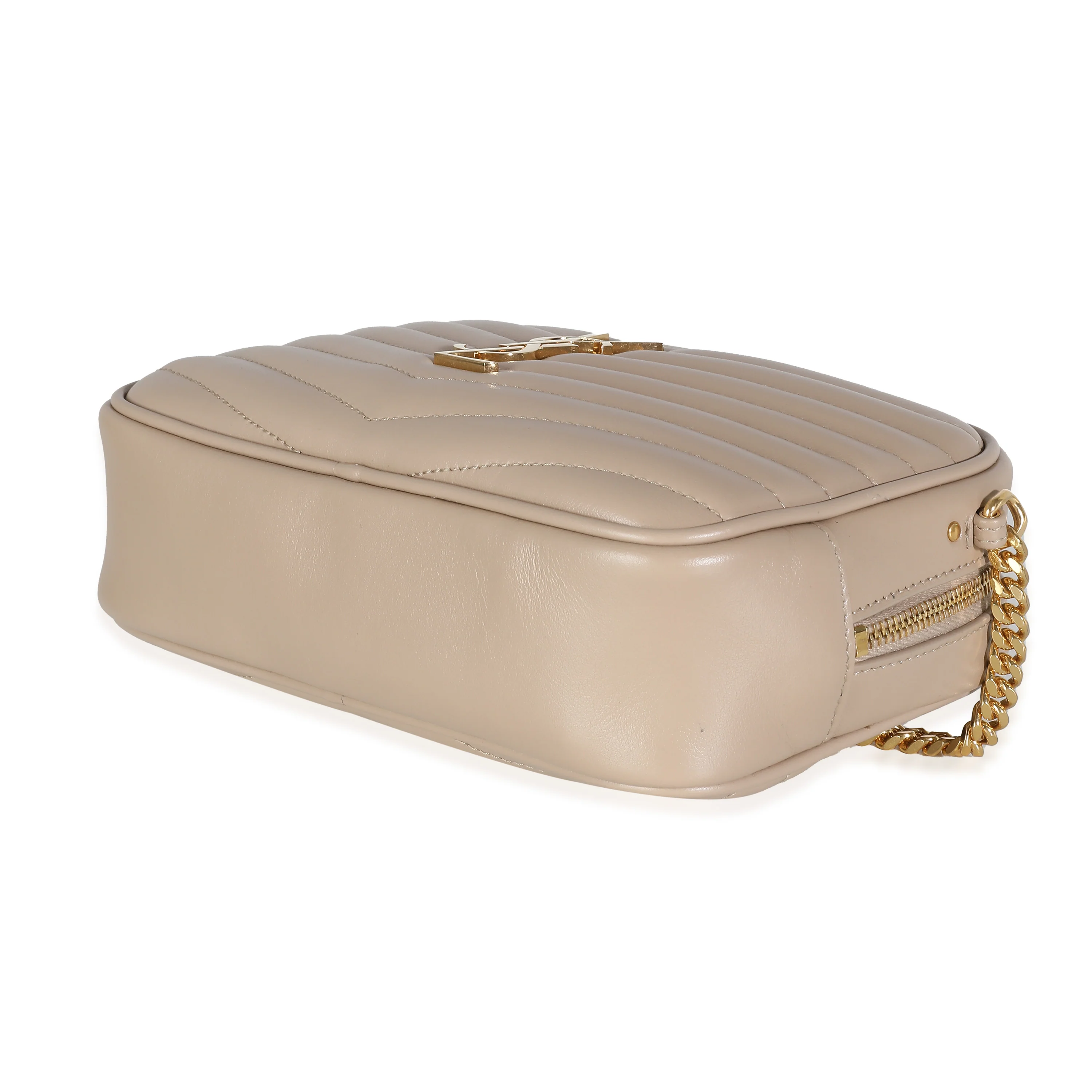 Beige Grain De Poudre Matelasse Monogram Mini Lou Camera Bag - Image 7