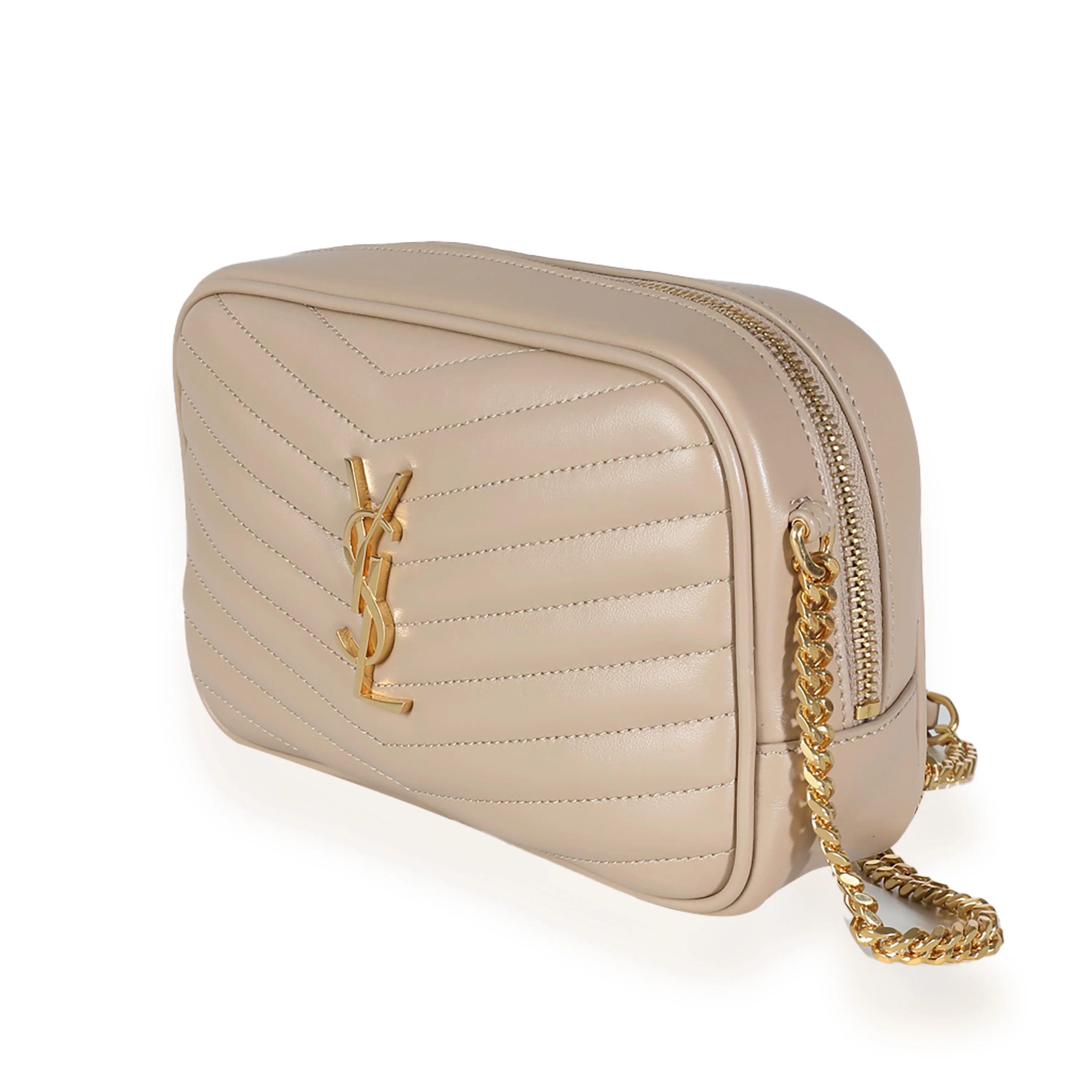 Beige Grain De Poudre Matelasse Monogram Mini Lou Camera Bag - Image 2