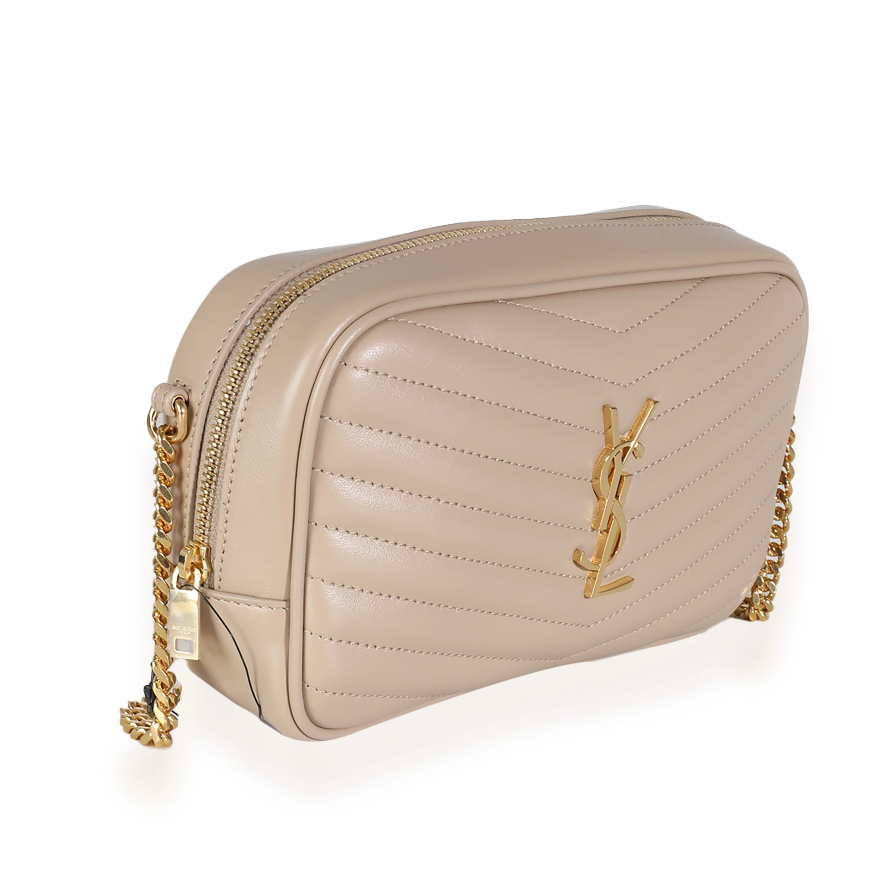 Beige Grain De Poudre Matelasse Monogram Mini Lou Camera Bag - Image 3