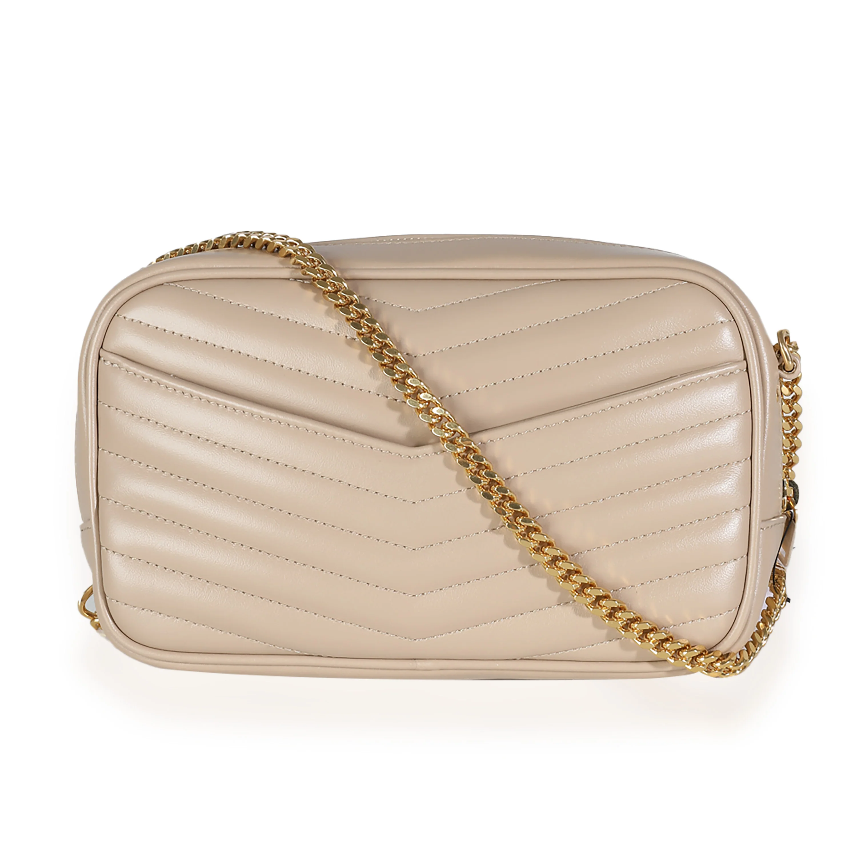 Beige Grain De Poudre Matelasse Monogram Mini Lou Camera Bag - Image 4