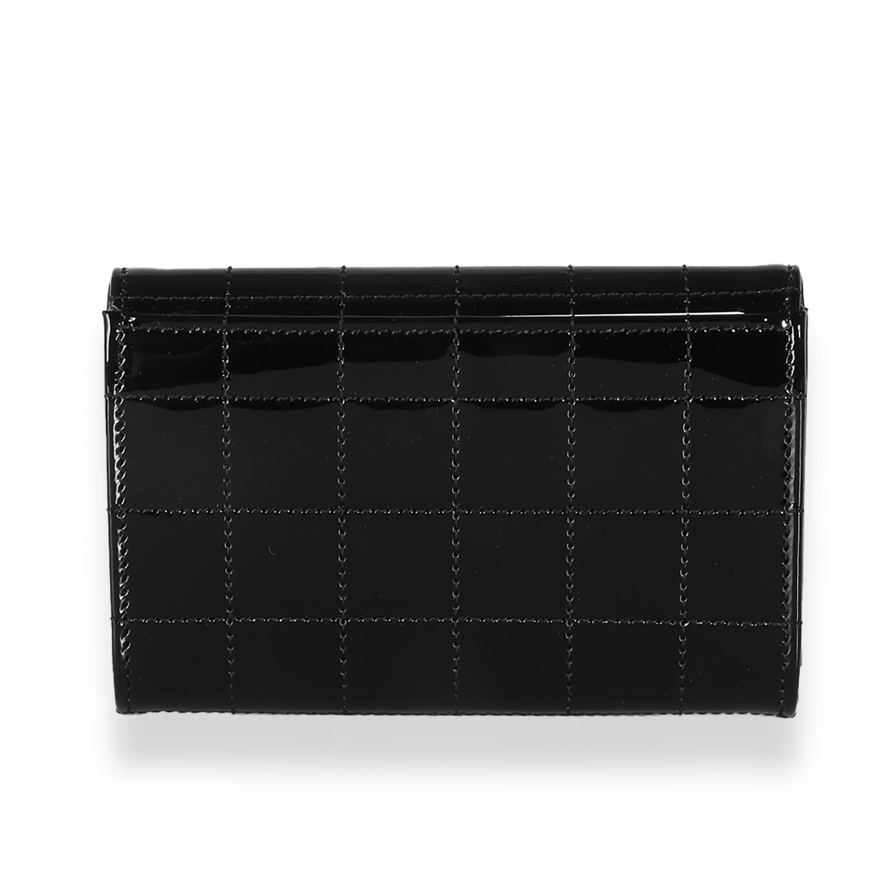 Black Patent Cassandre Small Envelope Wallet - Image 4