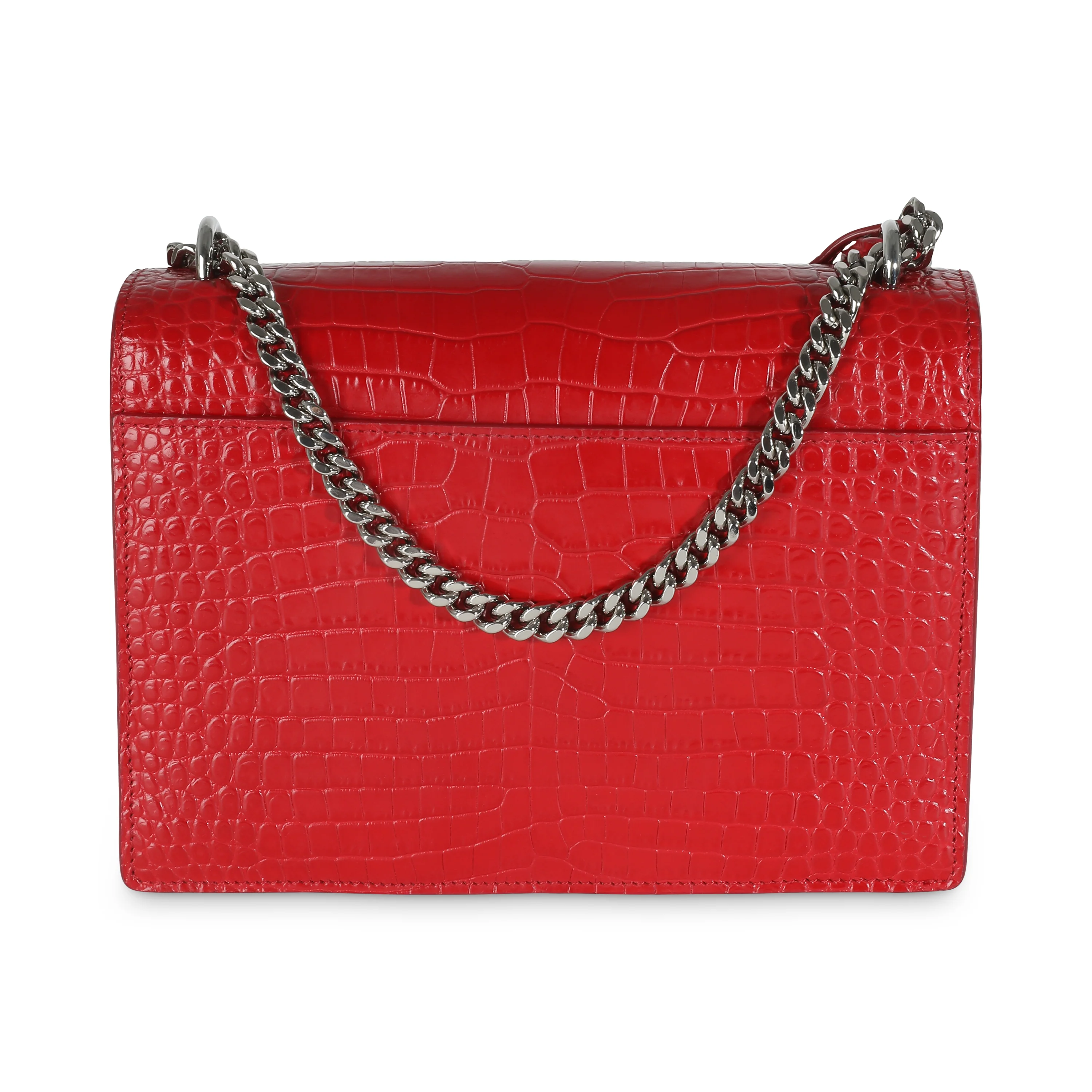 Rouge Eros Crocodile Embossed Calfskin Medium Sunset - Image 4
