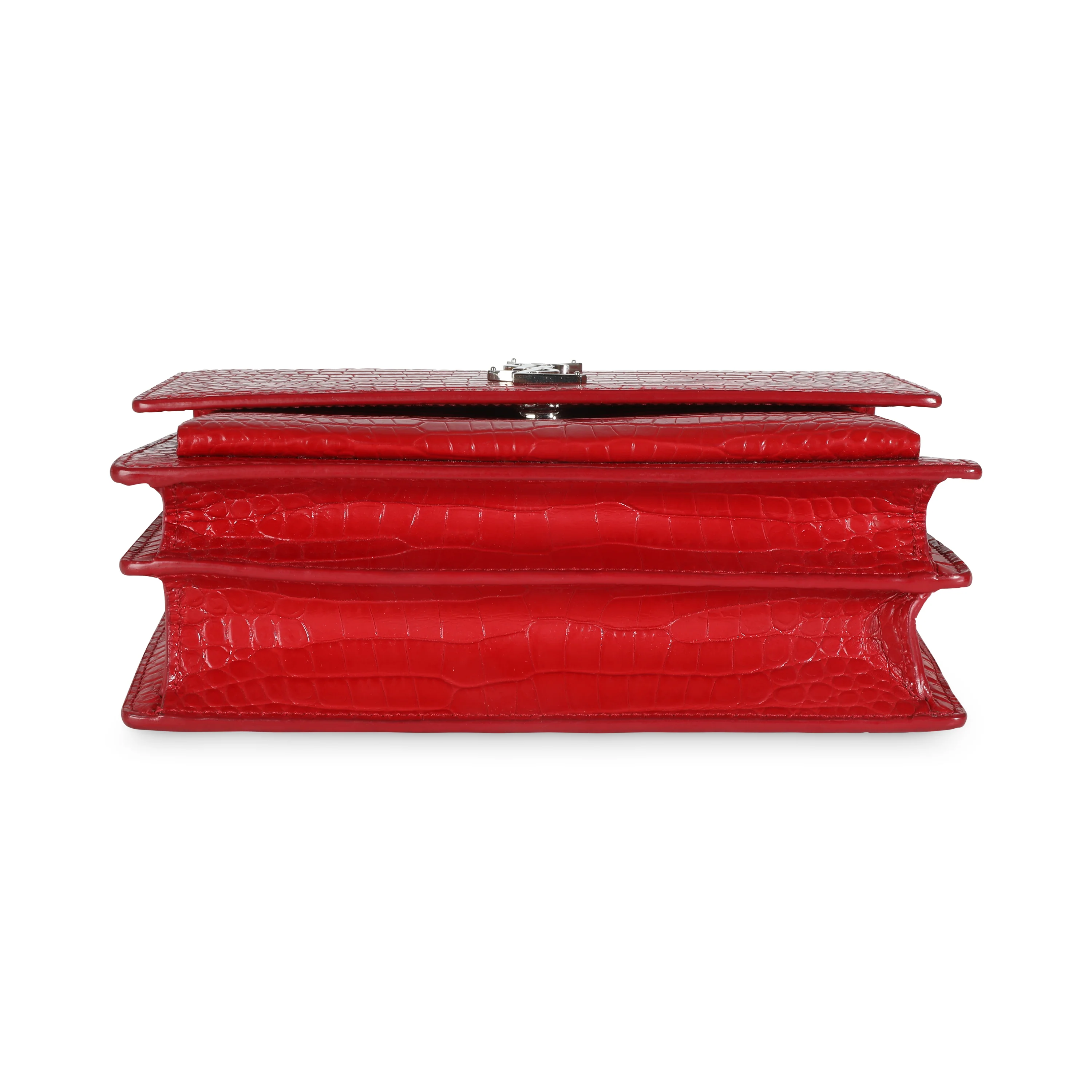 Rouge Eros Crocodile Embossed Calfskin Medium Sunset - Image 5