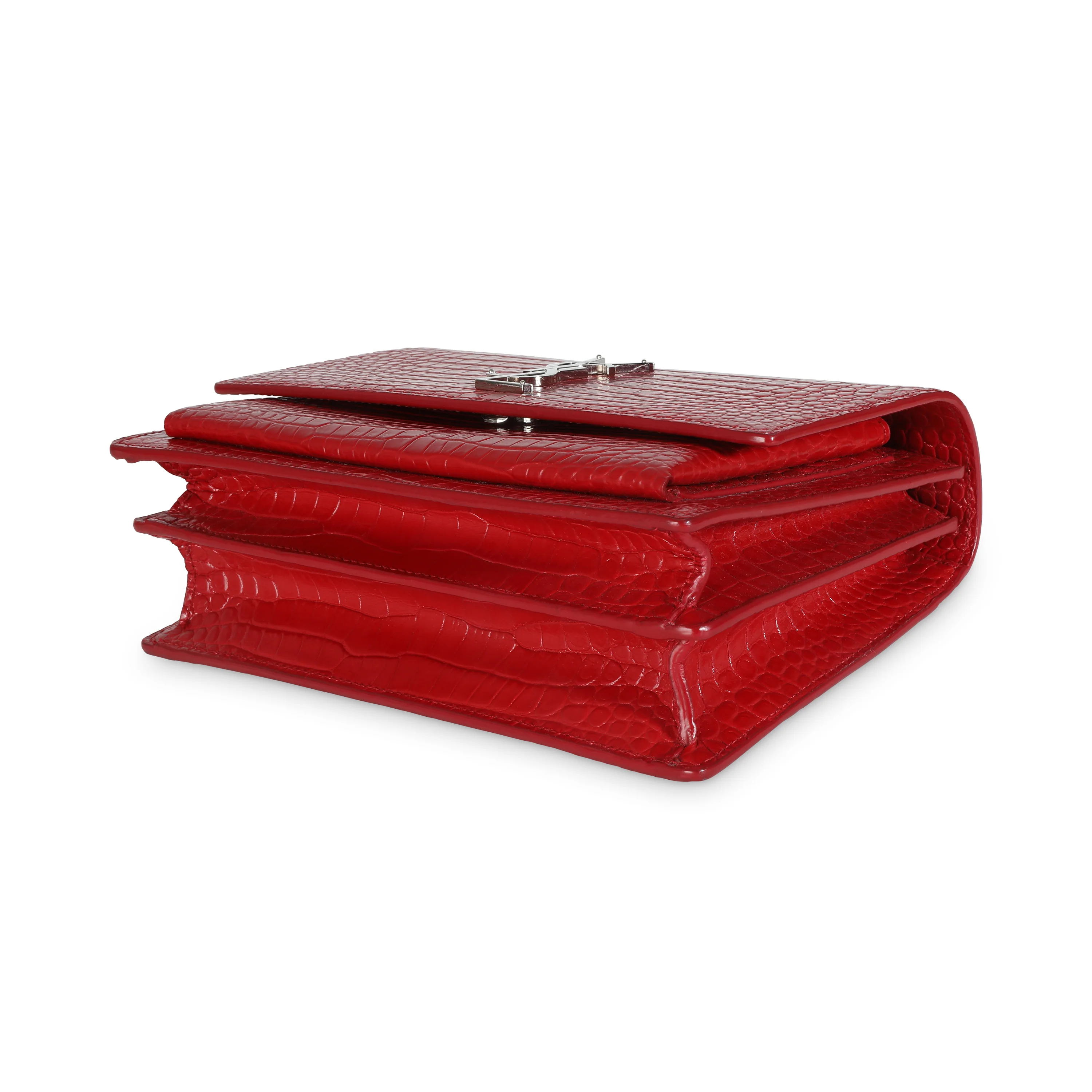 Rouge Eros Crocodile Embossed Calfskin Medium Sunset - Image 7